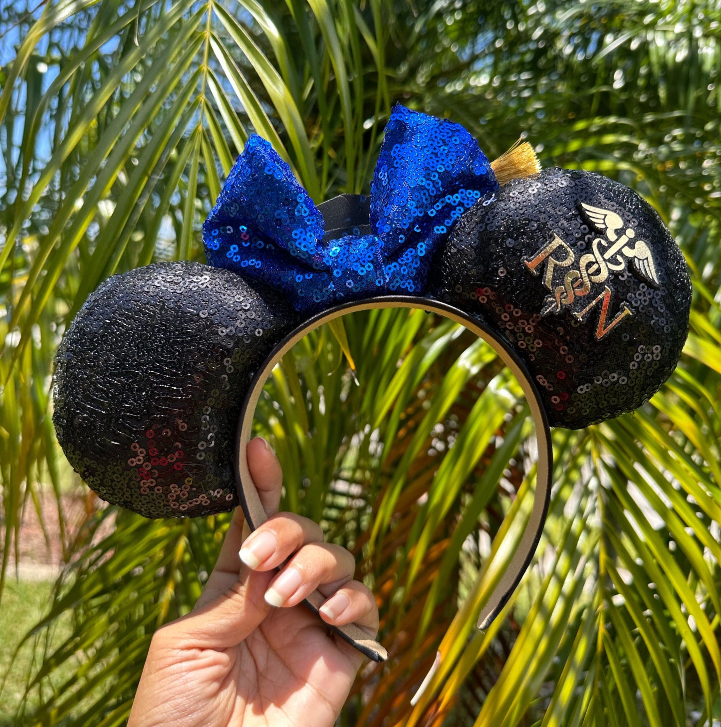 Graduation Minnie Mickey Ears - Customizable Graduation Mouse ears - Grad Ears, Graduation Minnie Ears, Grad Mickey Ears, Doctoral Tam ears