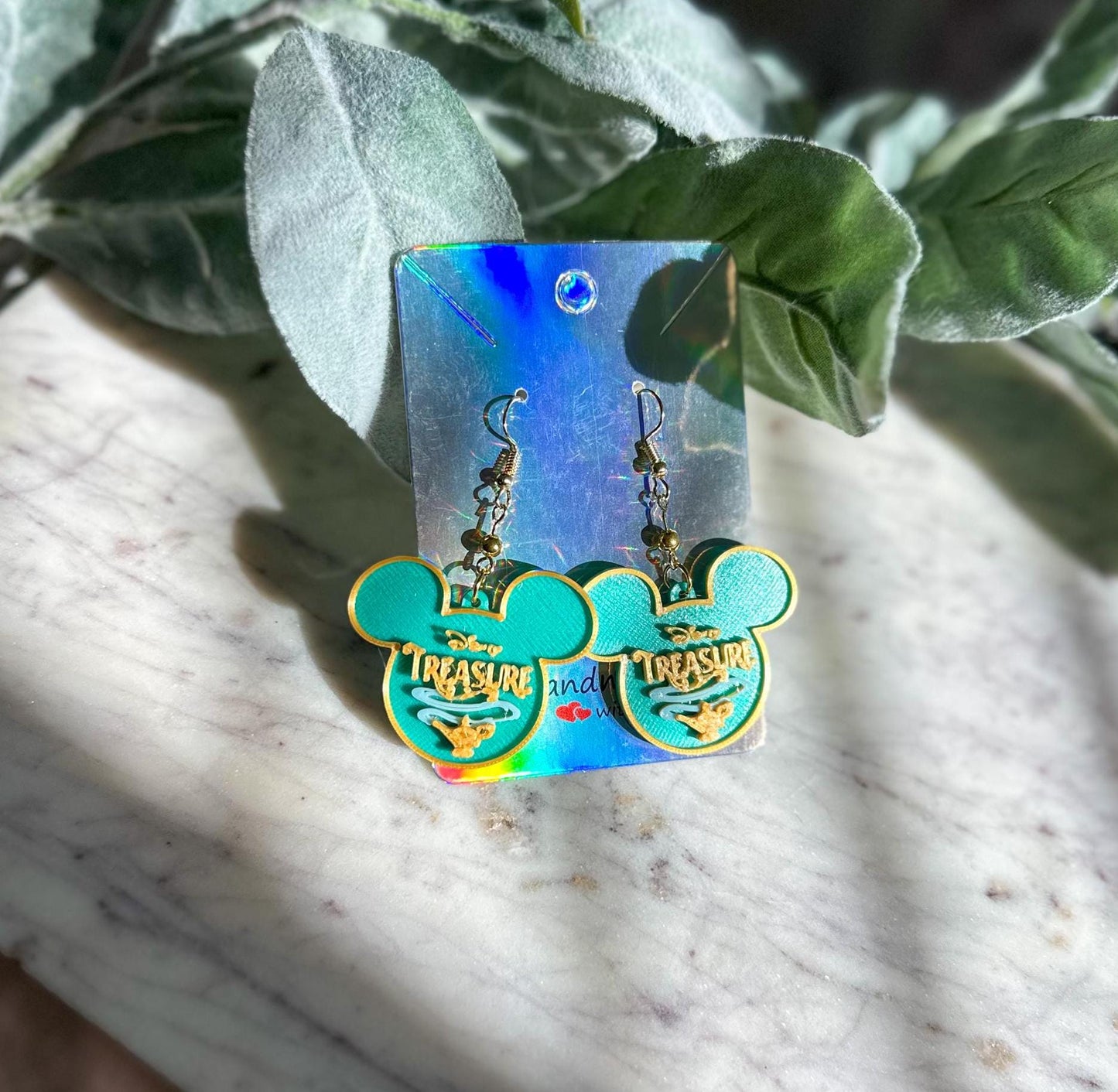 Disney Treasure Cruise - Disney Cruise Earrings - Genie Lamp earrings - Aladdin - Mickey Anchor earrings - Cruise Mouse earrings - Lamp