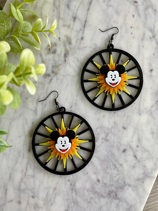 Mickey's Fun Wheel Earring - Pixar Pal Around - 3D Printed Mickey Mouse Ears