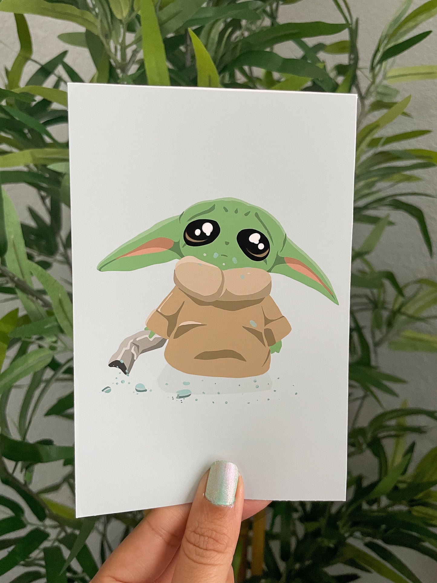 Sad Baby Alien Print - "No More Snacks"