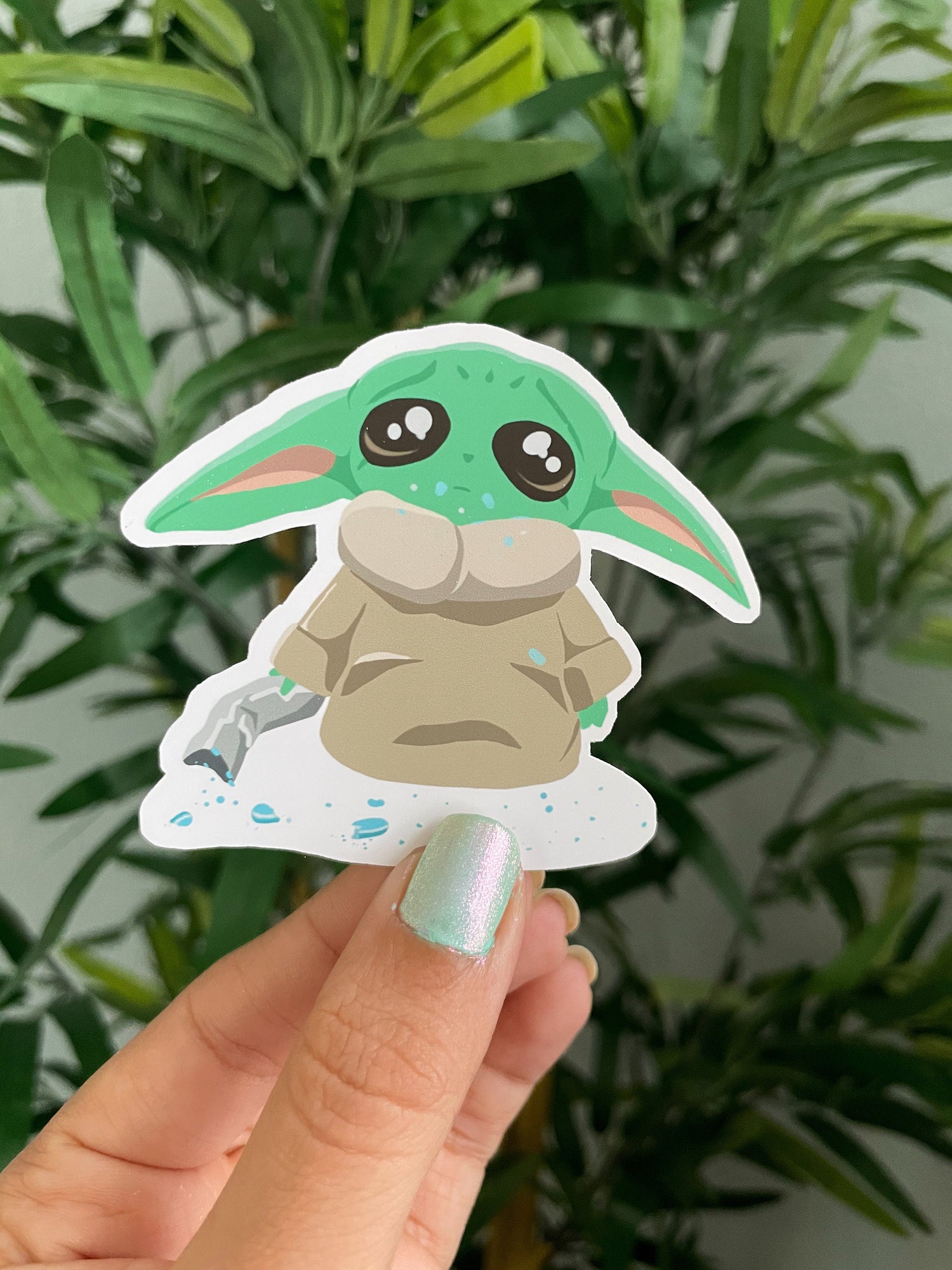 Sad Baby Alien Sticker- No More Snacks