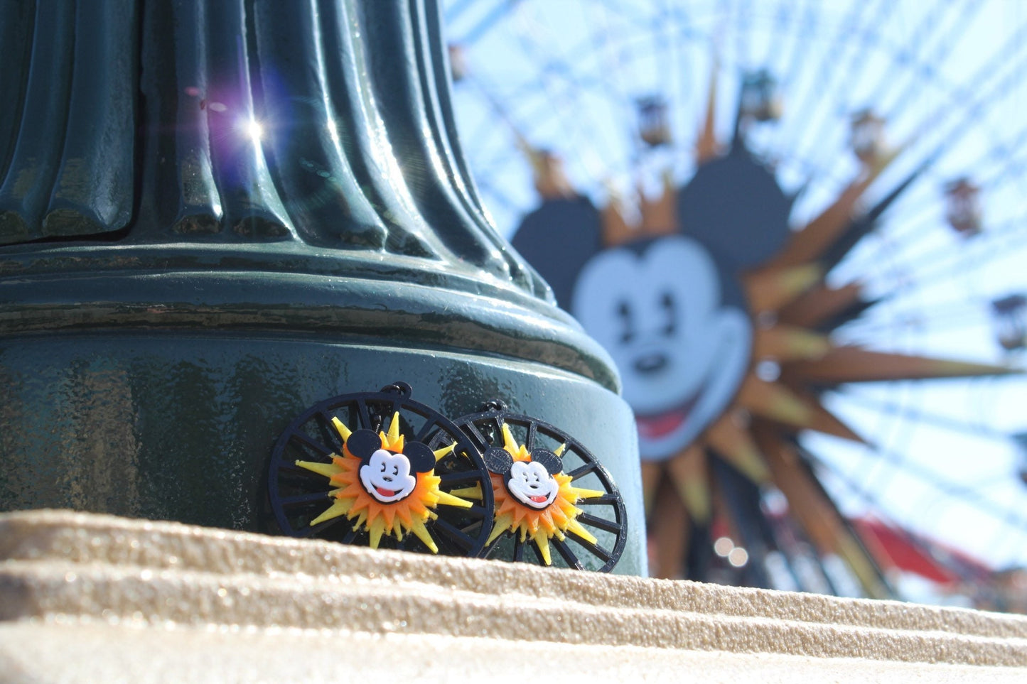 Mickey's Fun Wheel Earring - Pixar Pal Around - 3D Printed Mickey Mouse Ears