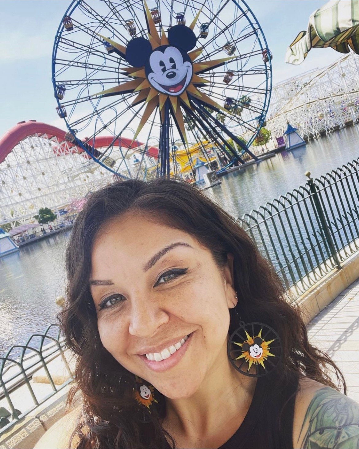 Mickey's Fun Wheel Earring - Pixar Pal Around - 3D Printed Mickey Mouse Ears