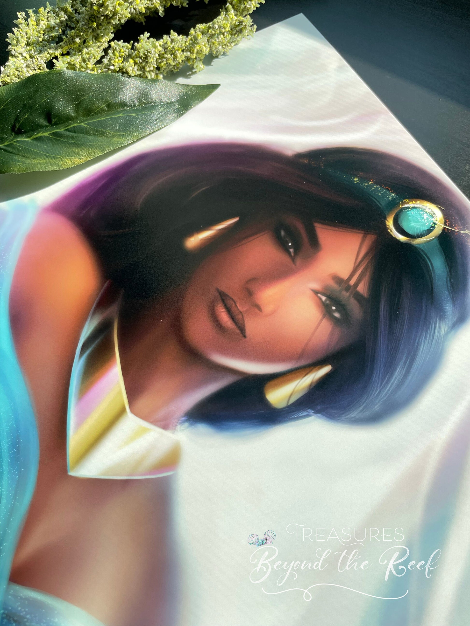 Arabian Princess Digital 11x17" Print - Jasmine Art - Princess Jasmine Inspired Art Print - Disney Princess Digital Print