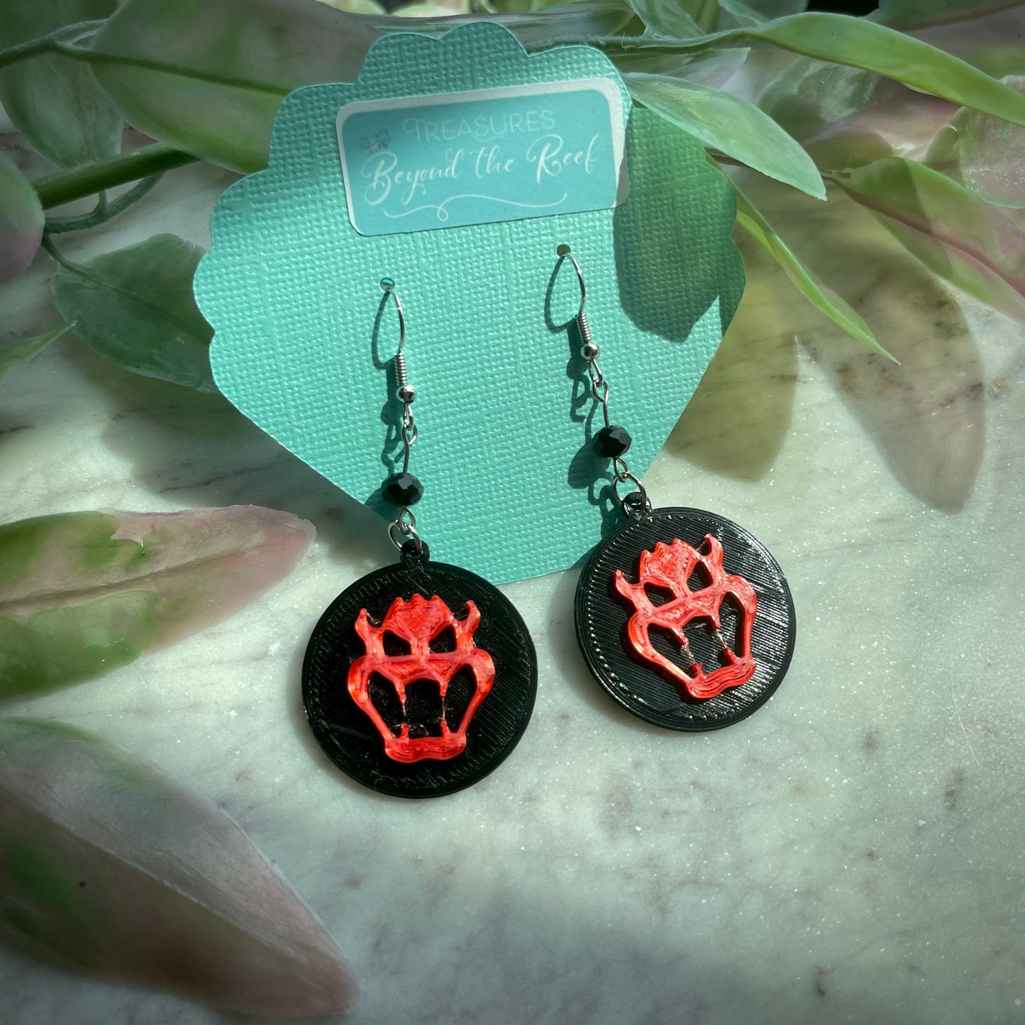 3D Printed Super Nintendo World inspired earrings - Mario Earrings - Princess Peach - Bowser - Question Block earrings - Mario Mushroom