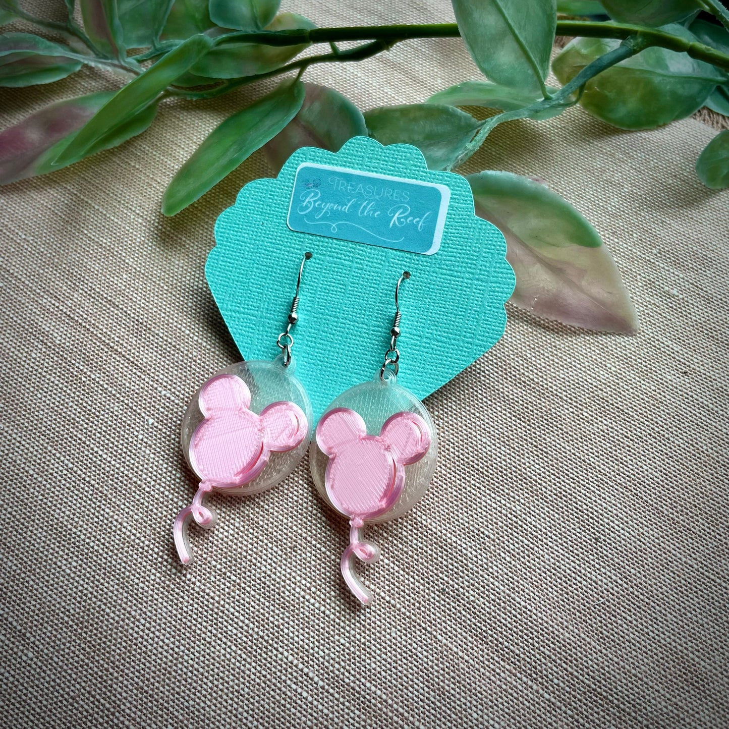 Disneyland Inspired Mouse balloon earrings | Mickey balloon earrings | Disney Balloons