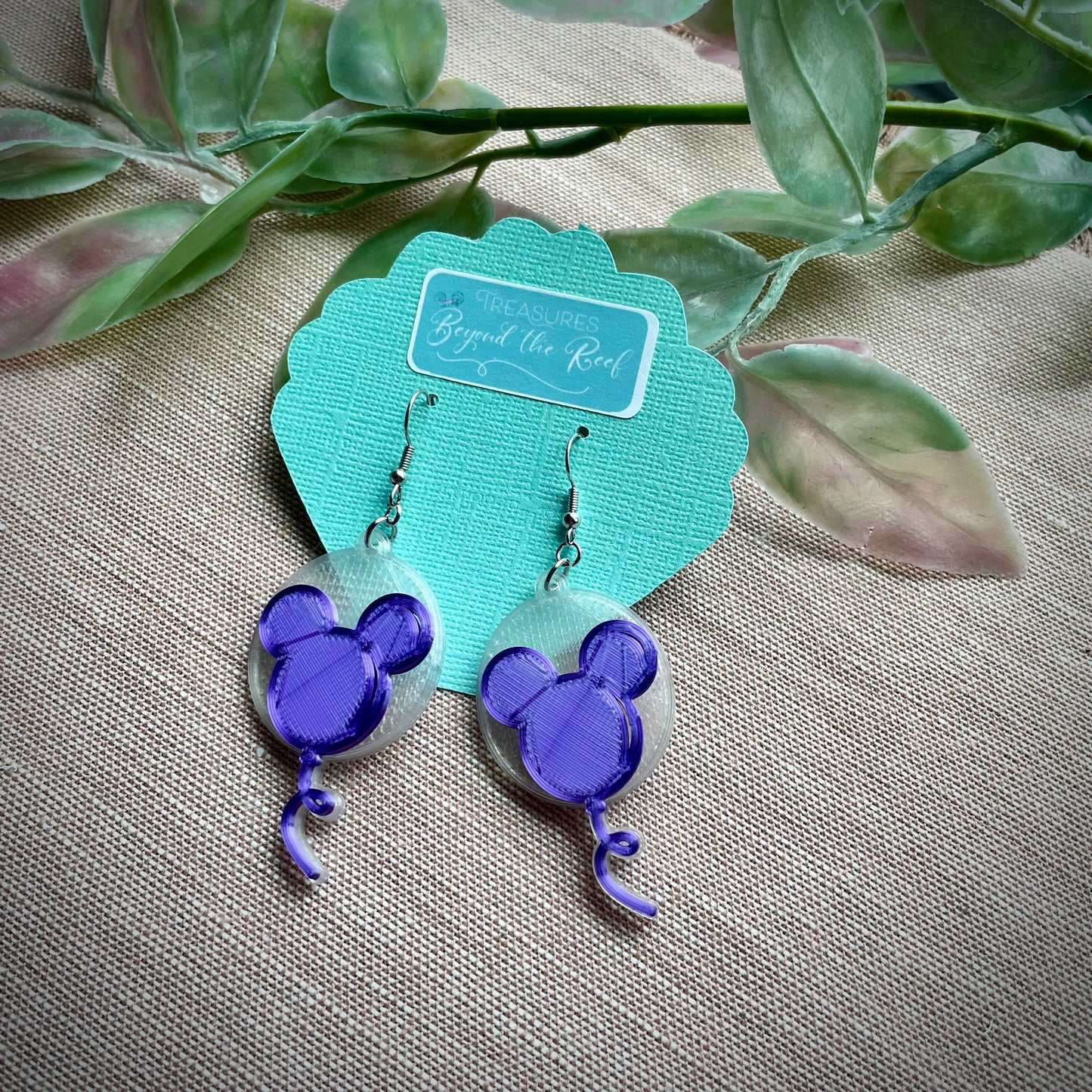 Disneyland Inspired Mouse balloon earrings | Mickey balloon earrings | Disney Balloons