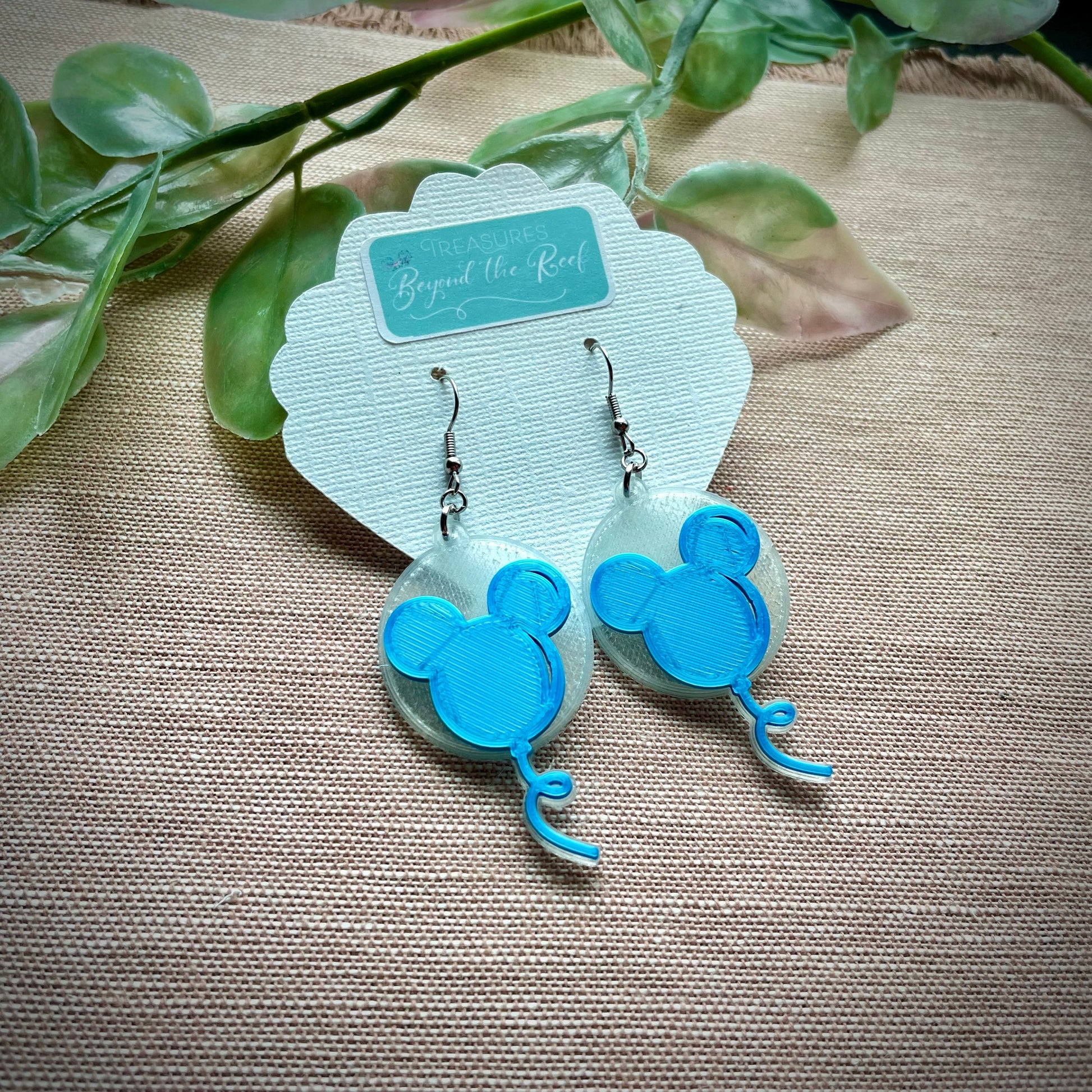 Disneyland Inspired Mouse balloon earrings | Mickey balloon earrings | Disney Balloons