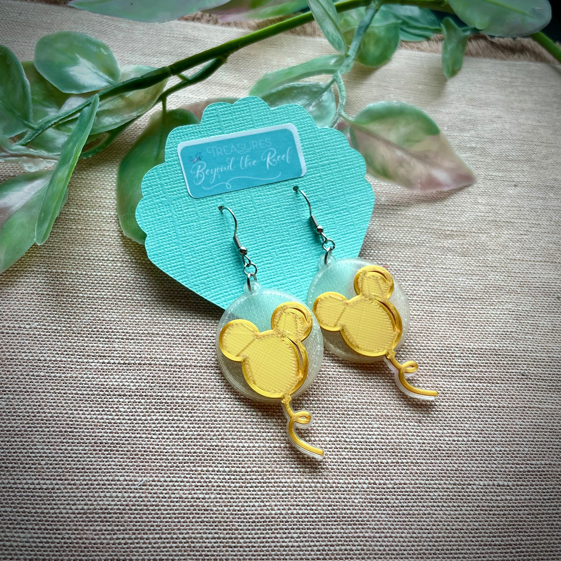 Disneyland Inspired Mouse balloon earrings | Mickey balloon earrings | Disney Balloons