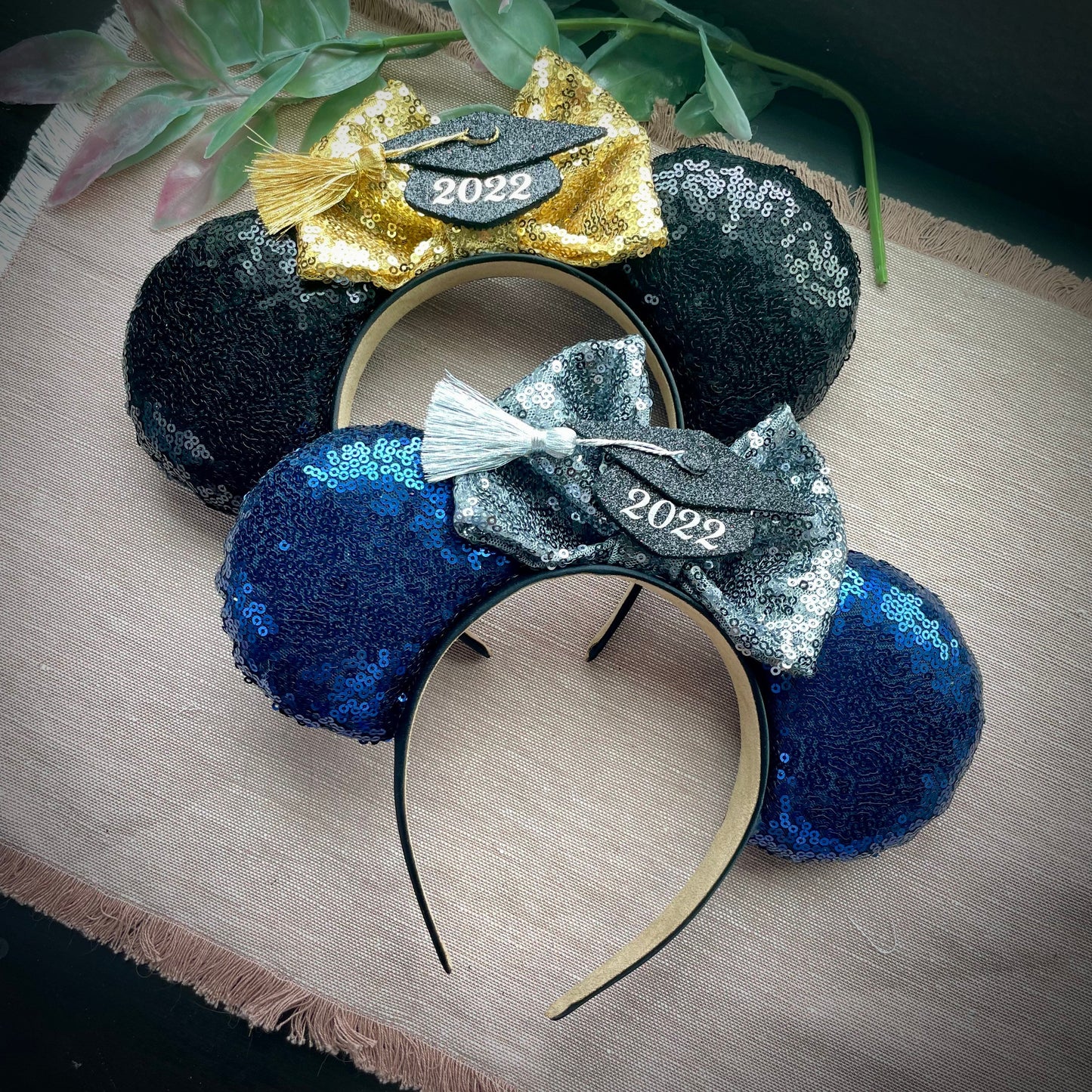 Graduation Minnie Mickey Ears - Customizable Graduation Mouse ears - Grad Ears, Graduation Minnie Ears, Grad Mickey Ears, Doctoral Tam ears