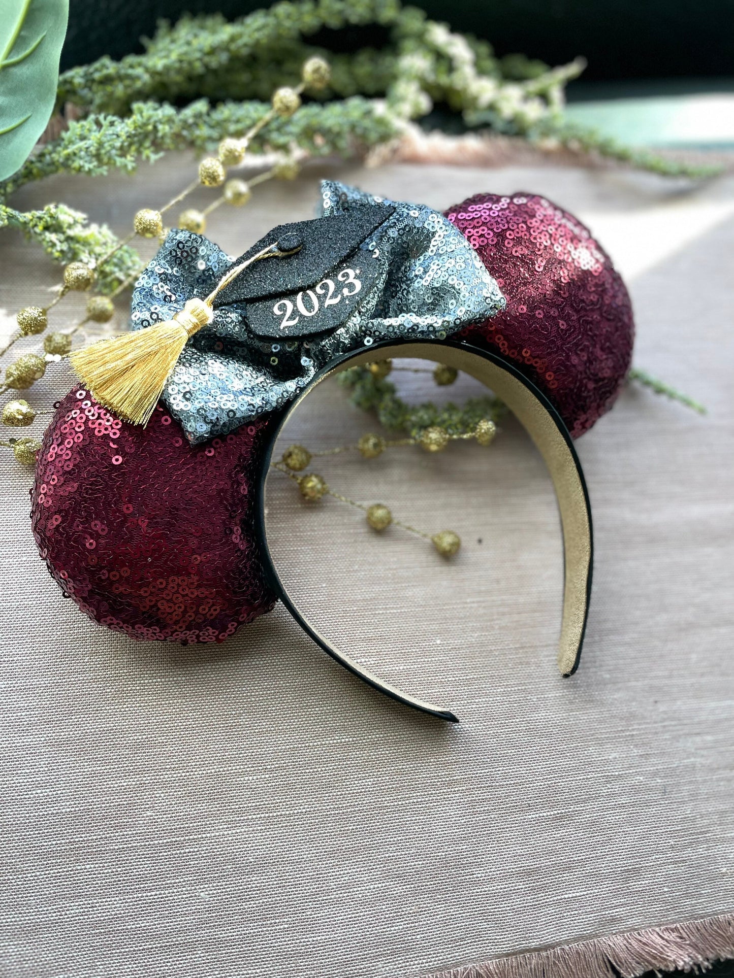 Graduation Minnie Mickey Ears - Customizable Graduation Mouse ears - Grad Ears, Graduation Minnie Ears, Grad Mickey Ears, Doctoral Tam ears