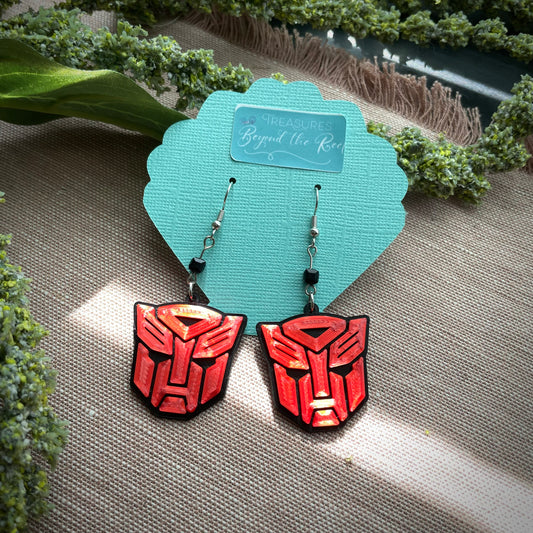 Transformers 3D Printed Earrings - Autobots, Decepticons Earrings - Arcee earrings Transformers earrings - Maximals - TFcon earrings