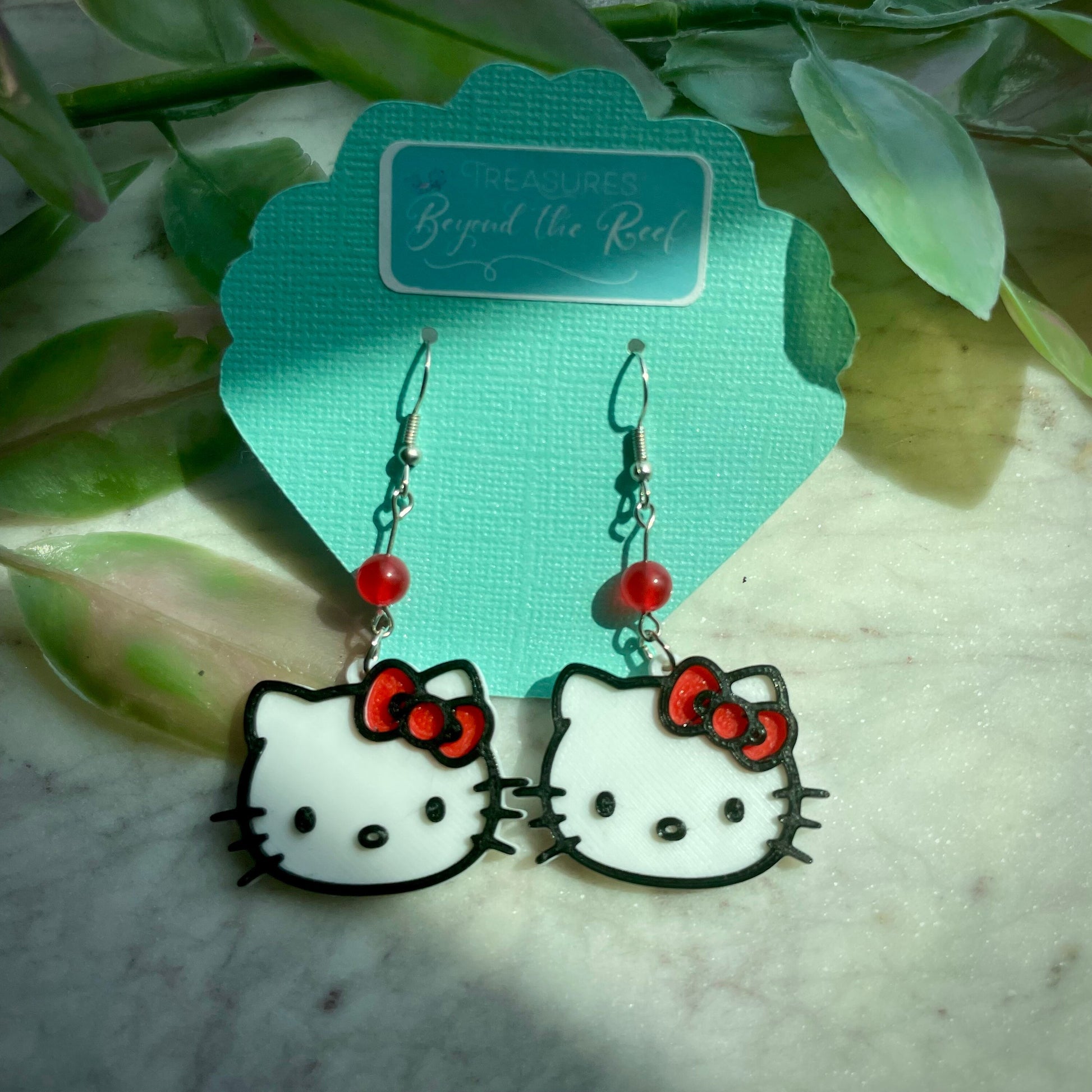 Kawaii Earrings - Sanrio Inspired earrings - Hello kitty earrings Cinnamoroll Earrings, kawaii inspired - cute bunny kitty earrings