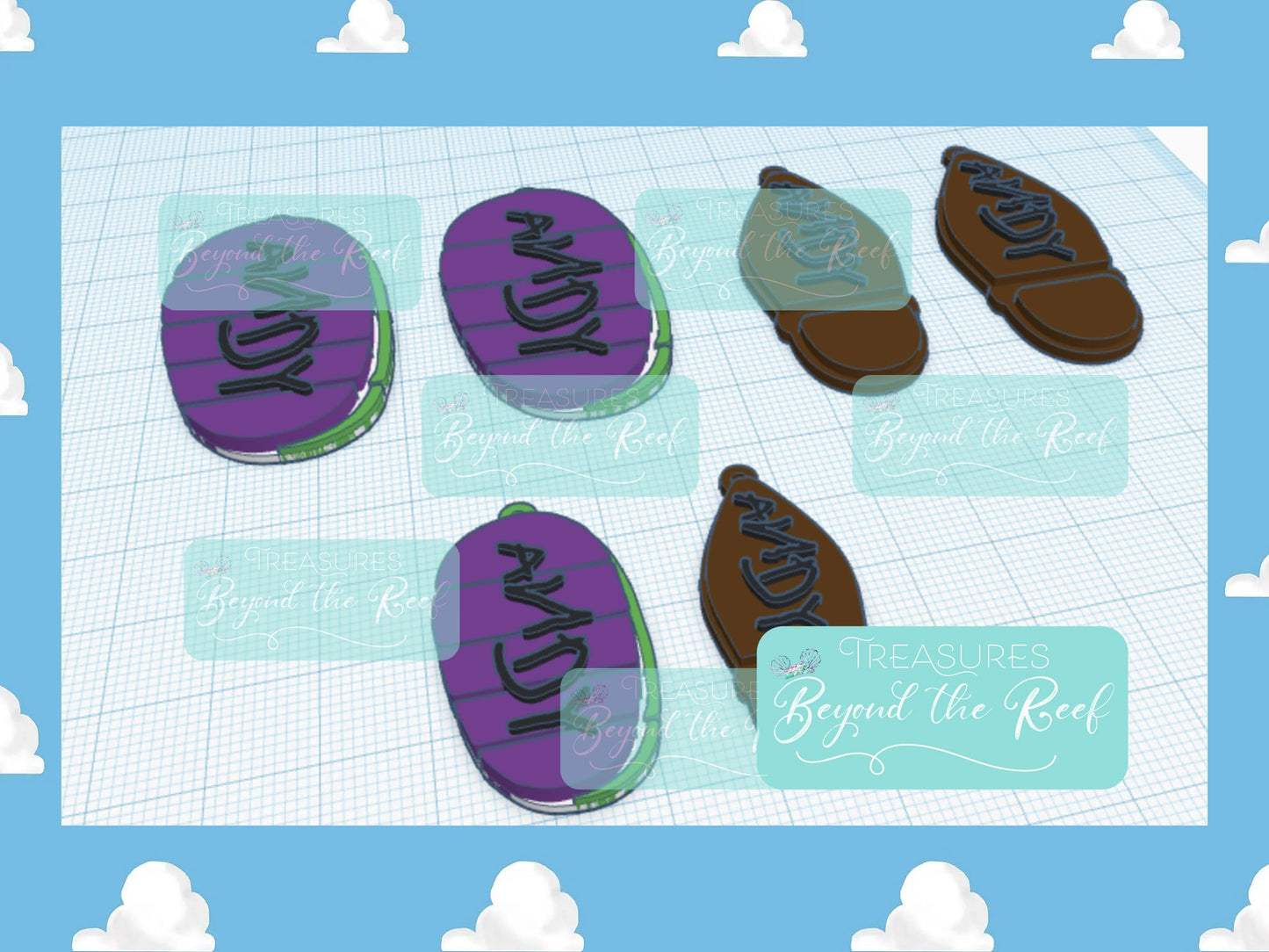 Toy Story 3D Printed earrings - Woody's Boot Andy Earrings - Buzz Shoe Earrings - Pixar fest - Woody Buzz