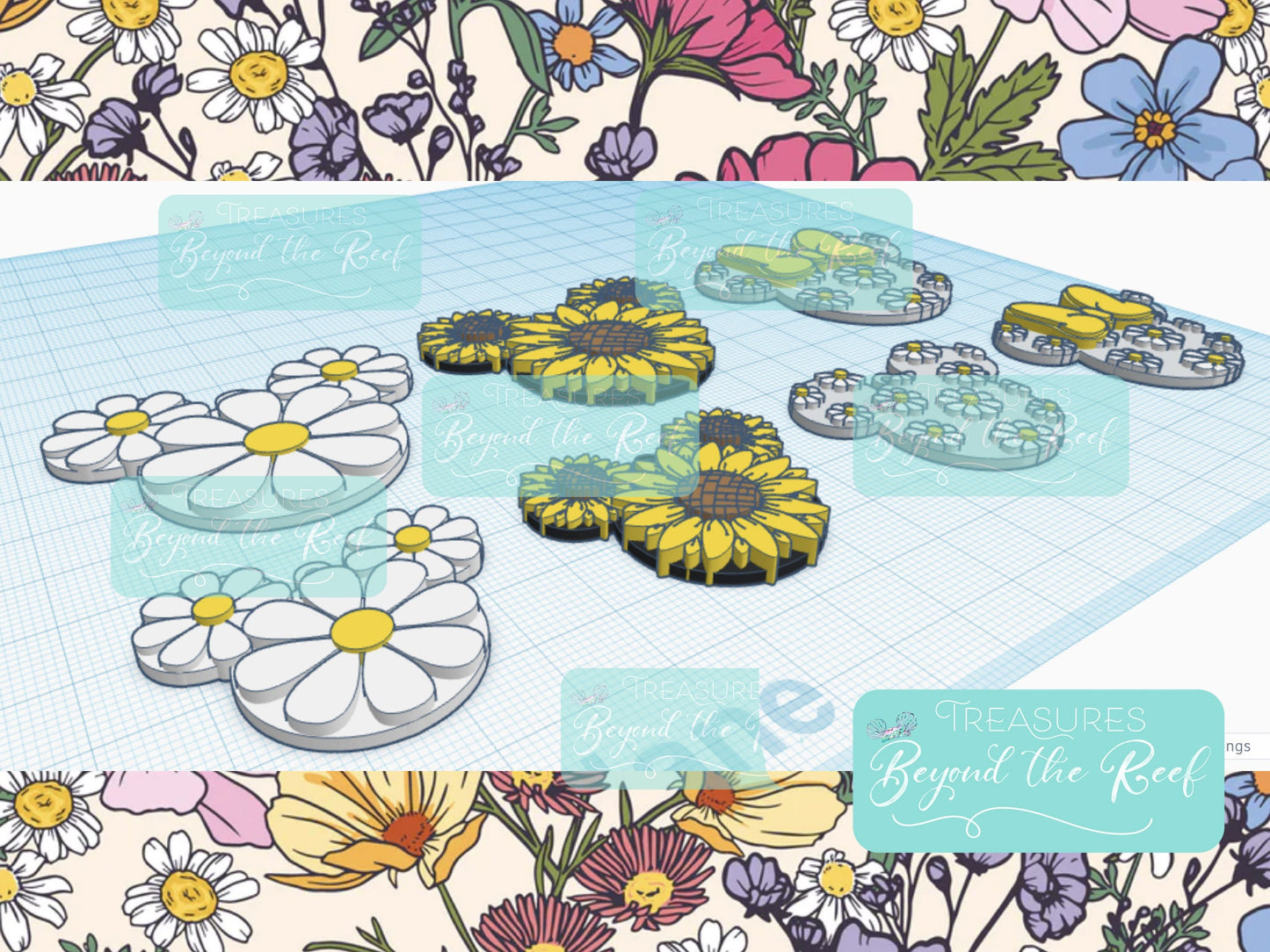 Spring Disney 3D printed earrings - Epcot Spring Earrings - Minnie Mickey Daisy earrings, Mickey Sunflower earrings - Epcot Flower & Garden