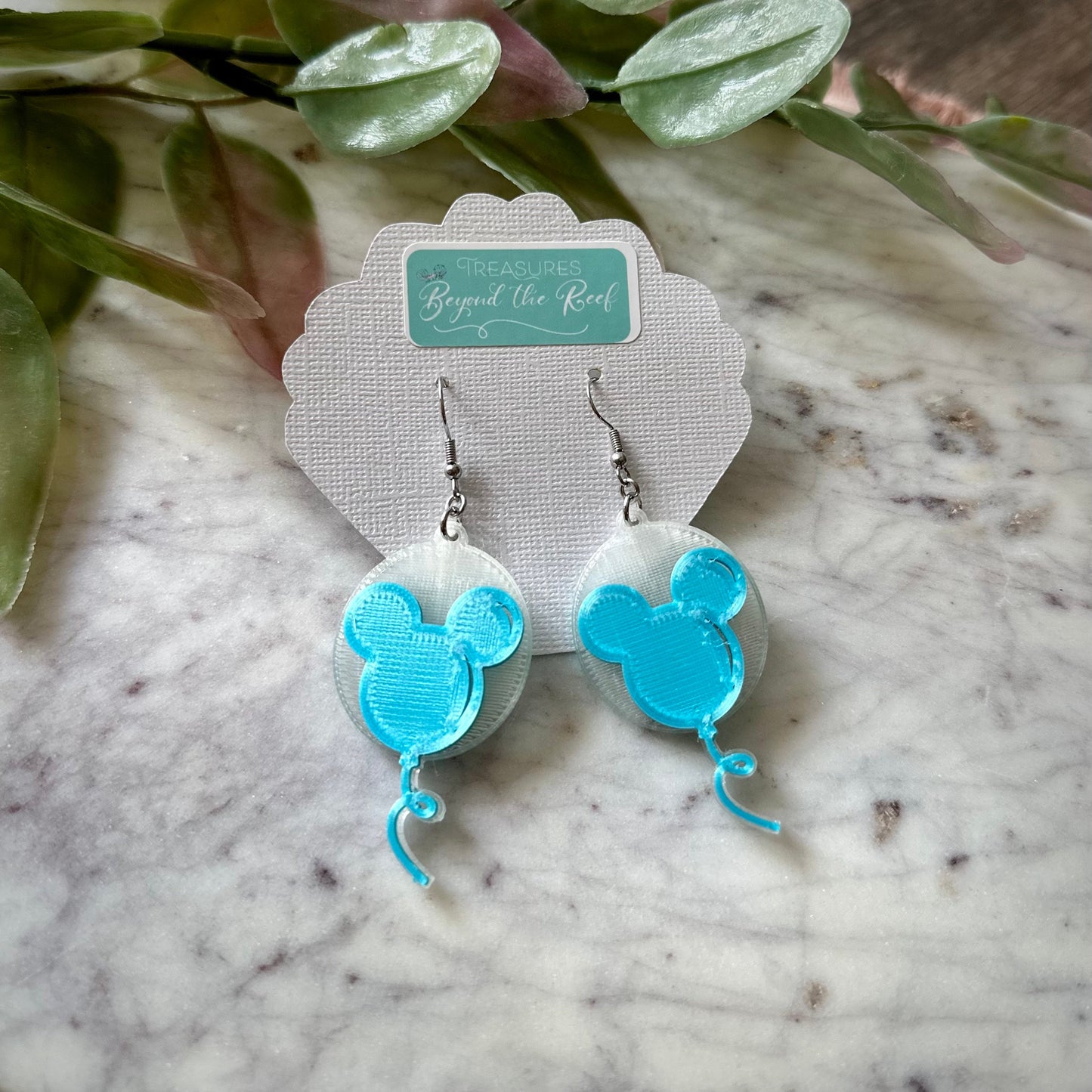 Disneyland Inspired Mouse balloon earrings | Mickey balloon earrings | Disney Balloons