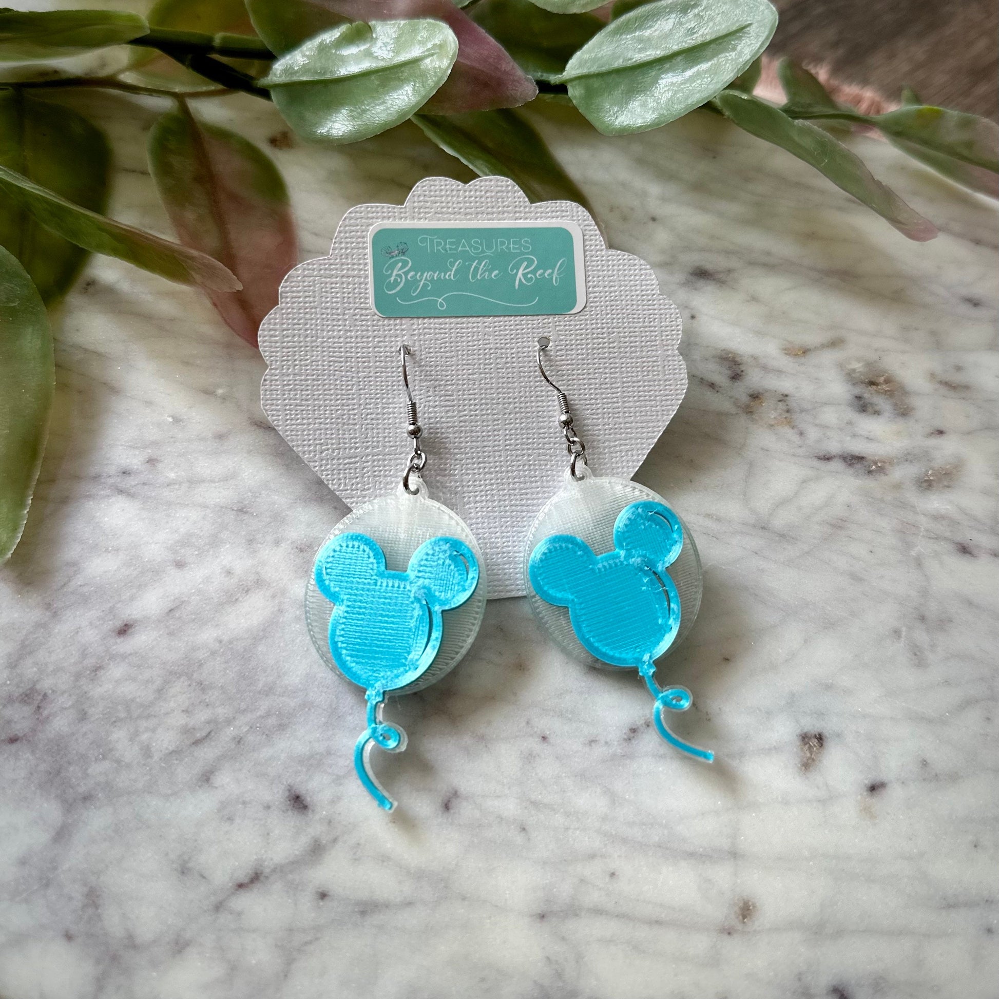 Disneyland Inspired Mouse balloon earrings | Mickey balloon earrings | Disney Balloons