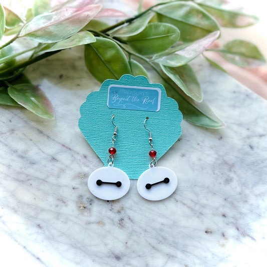 Baymax 3D printed earrings - Baymax earrings