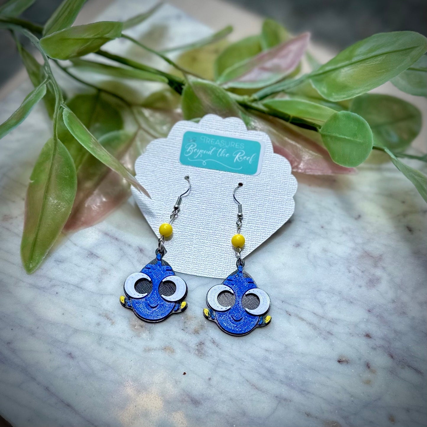 3D Printed Nemo earrings - Finding Nemo - Finding Dory - Pixar earrings - Dory earrings - Baby Dory - Nemo - Clown fish - Blue Tang