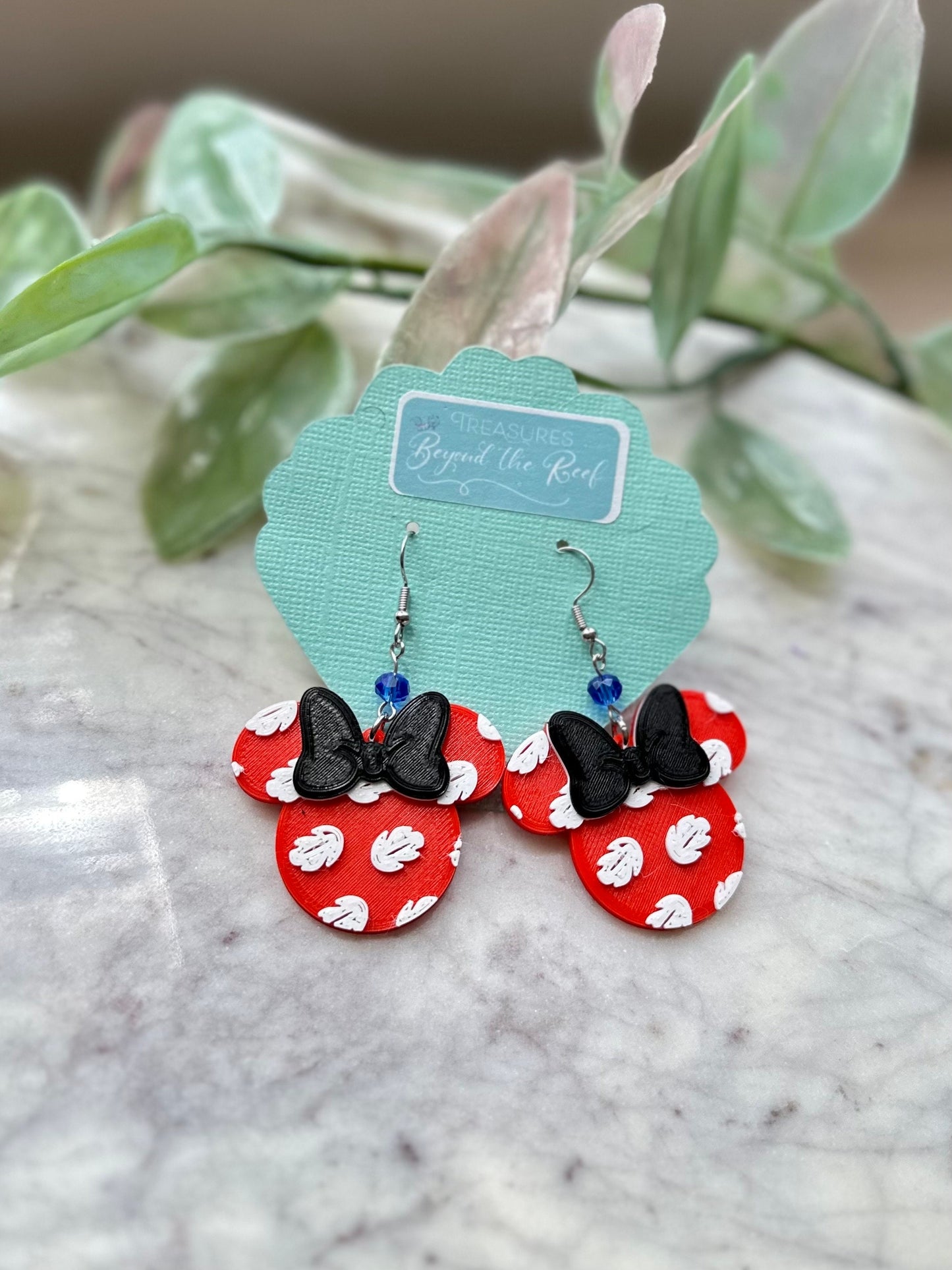 3D Printed Lilo & Stitch Earrings: Ohana Inspired PLA Plastic Jewelry