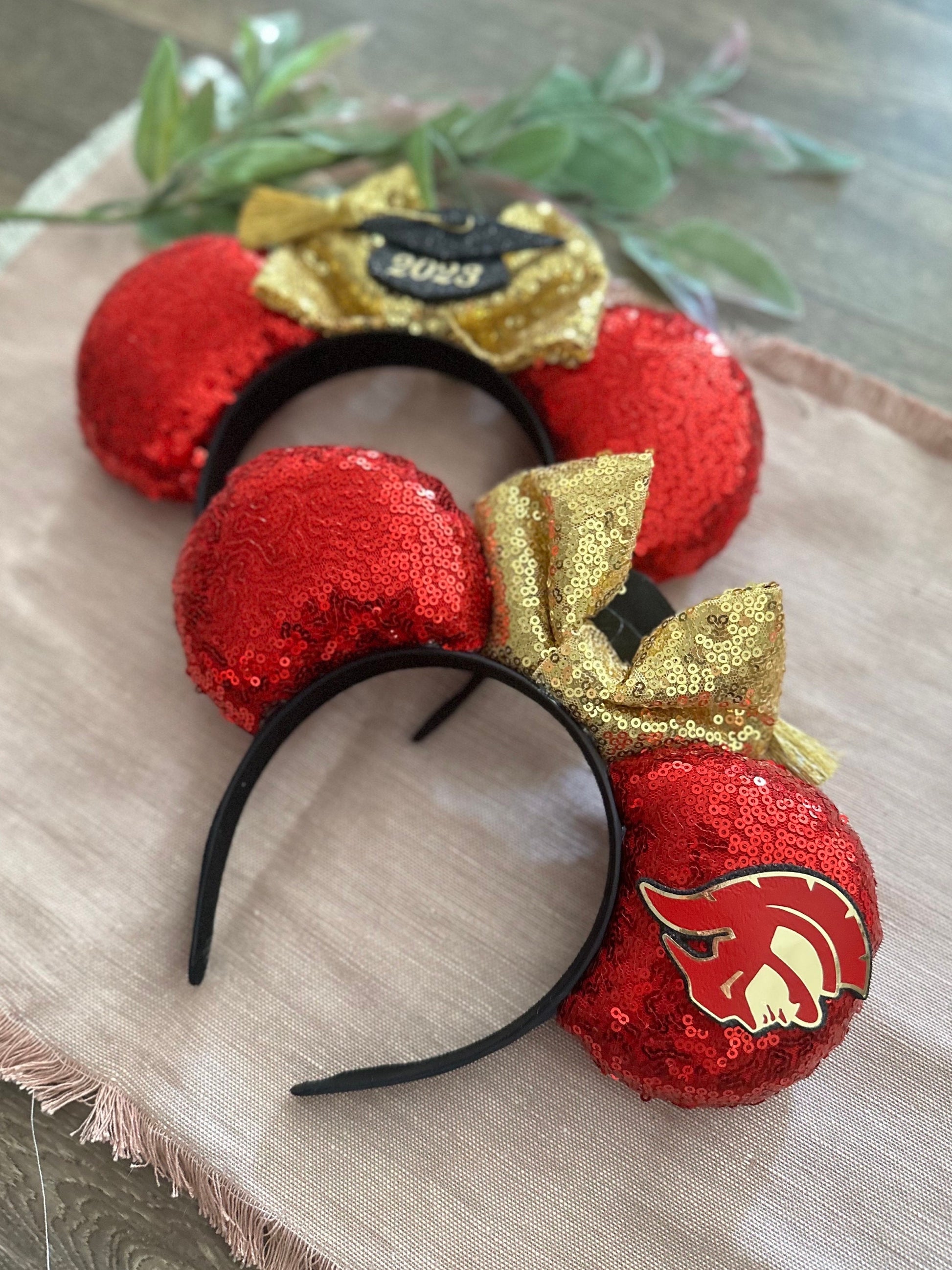 Graduation Minnie Mickey Ears - Customizable Graduation Mouse ears - Grad Ears, Graduation Minnie Ears, Grad Mickey Ears, Doctoral Tam ears