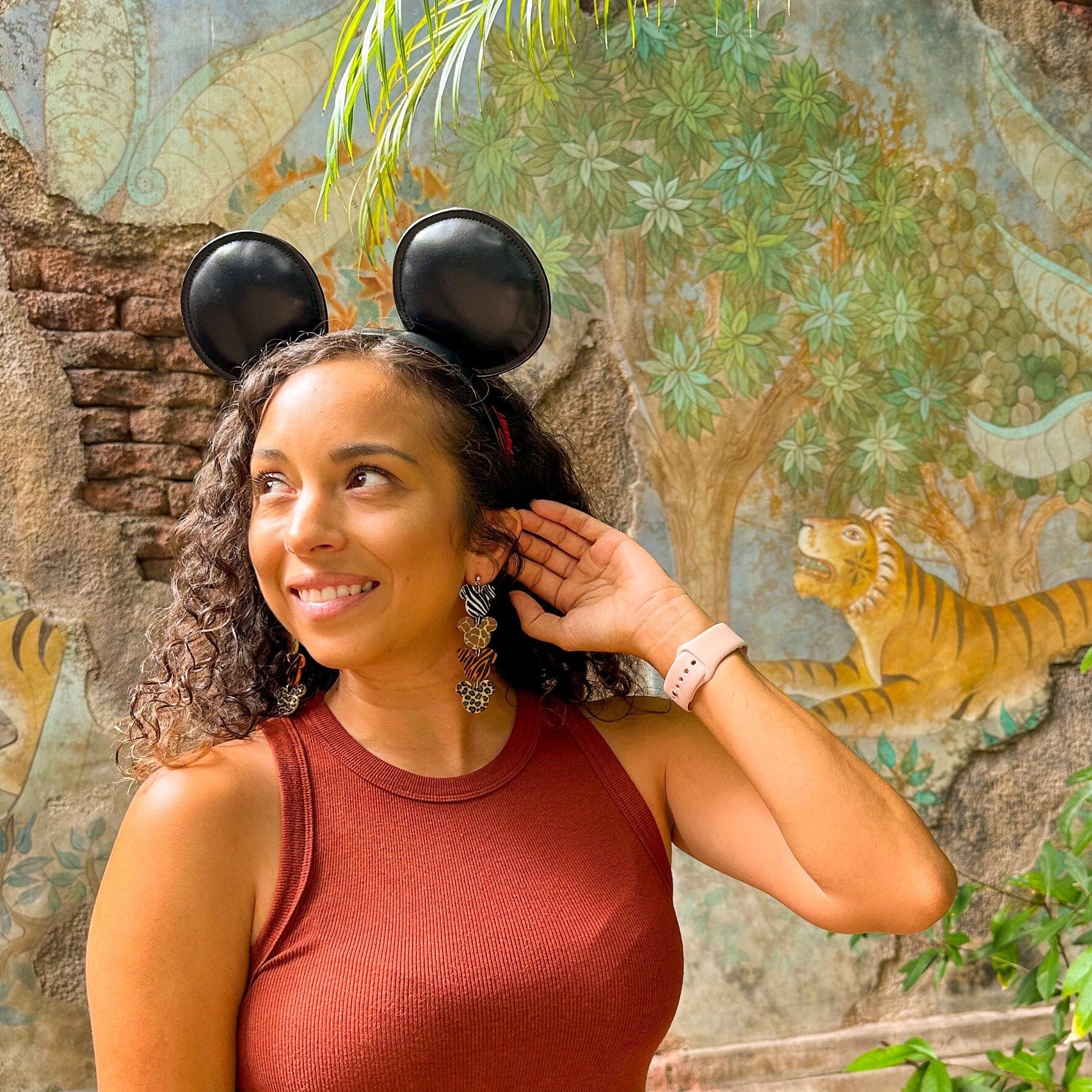 3D printed Animal print earrings - Animal kingdom earrings - Tiger, Zebra, Giraffe print - Mouse Animal print earrings - Leopard print