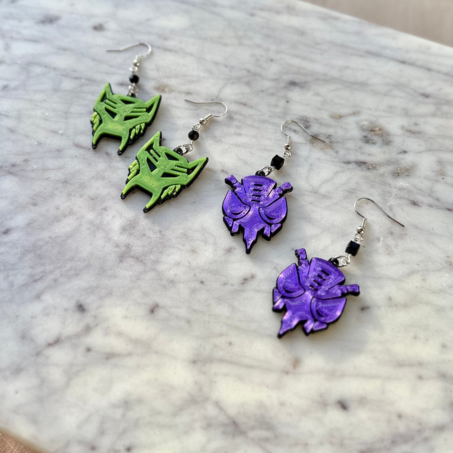 Optimus Prime, Bumblebee, Megatron, Soundwave earrings Transformers 3D Printed Earrings - Autobots, Decepticons, Maximals, Predacons, G1