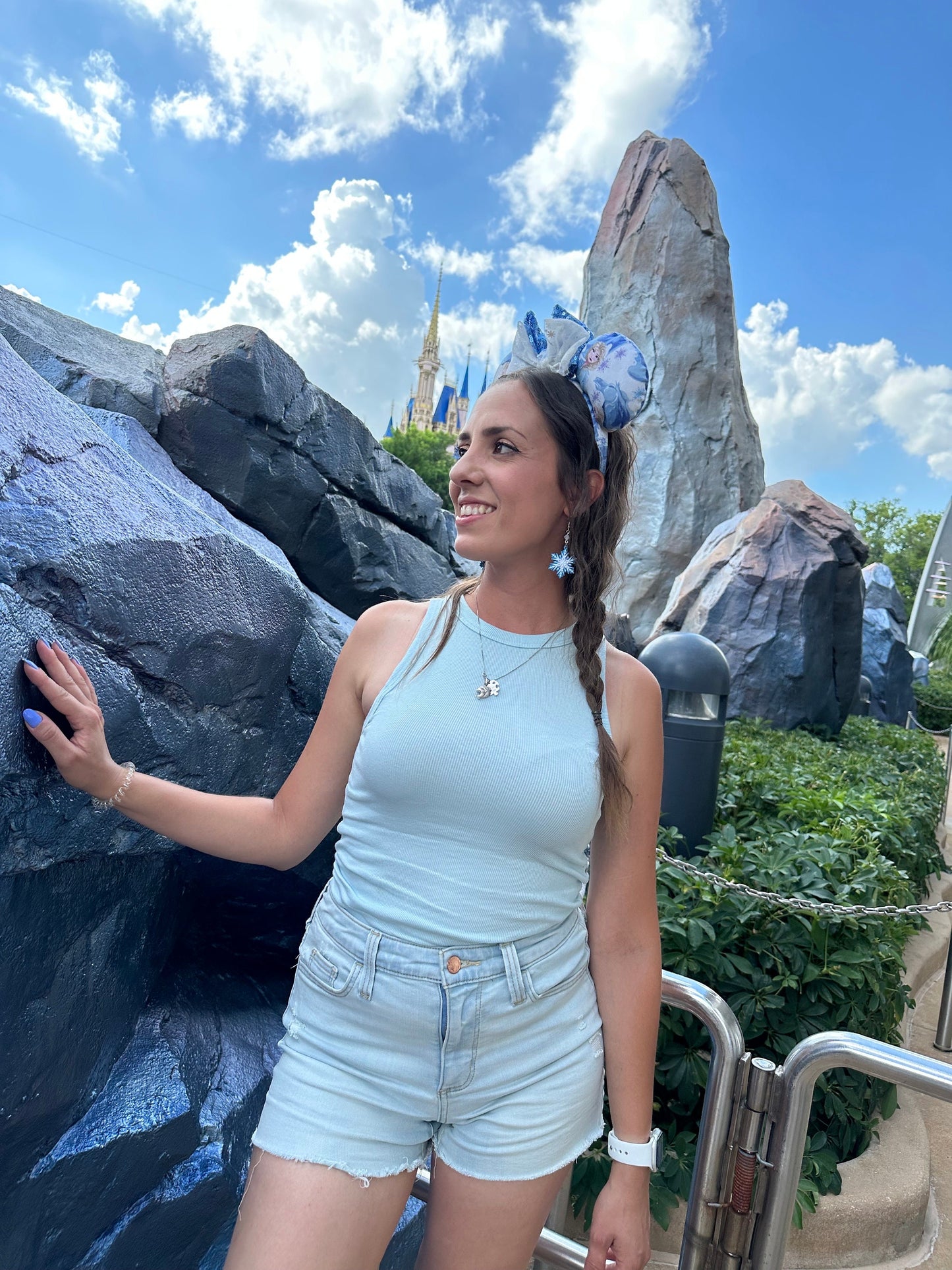 3D Printed Frozen Inspired Earrings - Anna of Arendelle earrings - Elsa Snowflake - Mickey Snowflake earrings - Winter Earrings