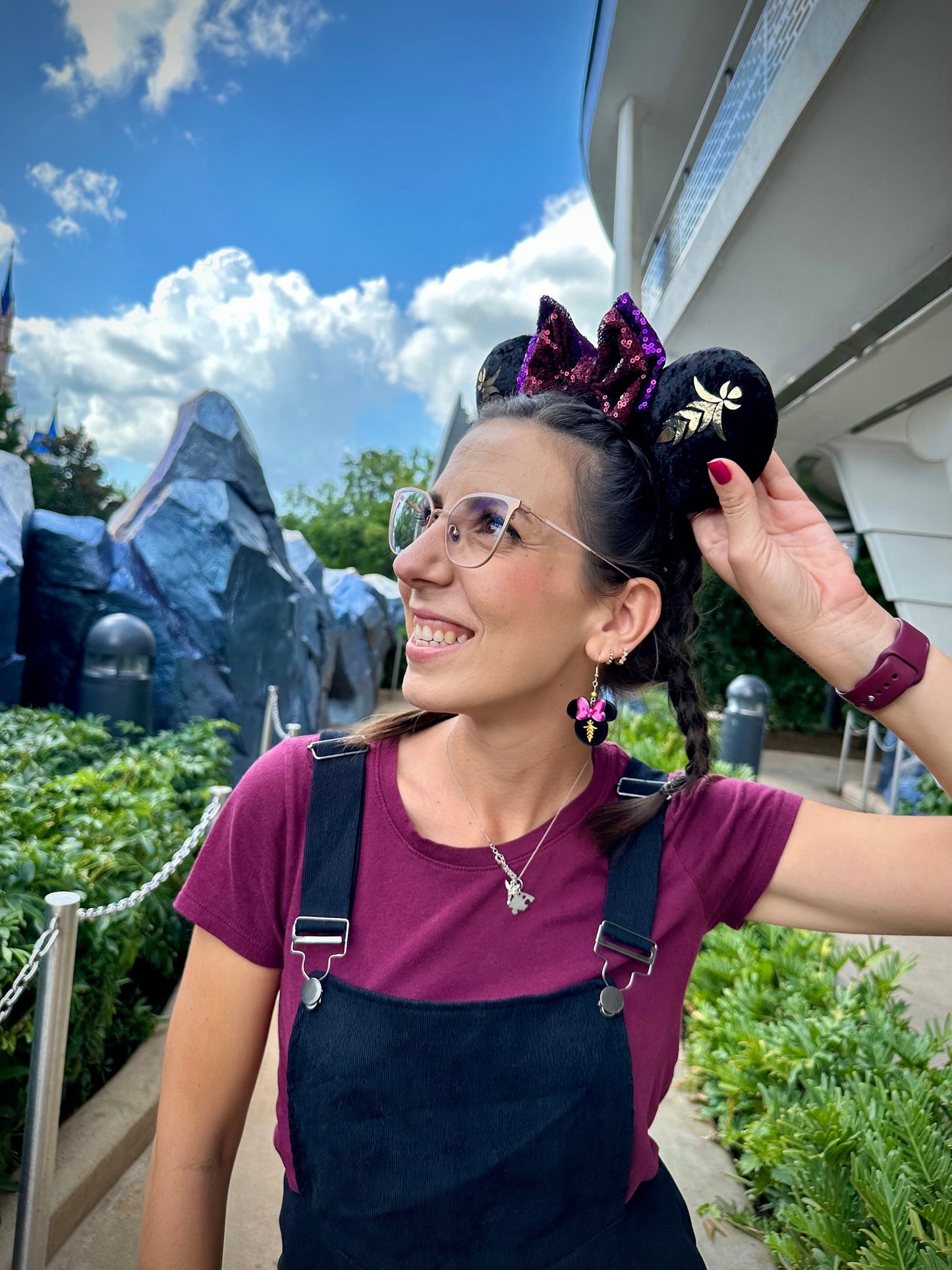 3D Printed Frozen Inspired Earrings - Anna of Arendelle earrings - Elsa Snowflake - Mickey Snowflake earrings - Winter Earrings