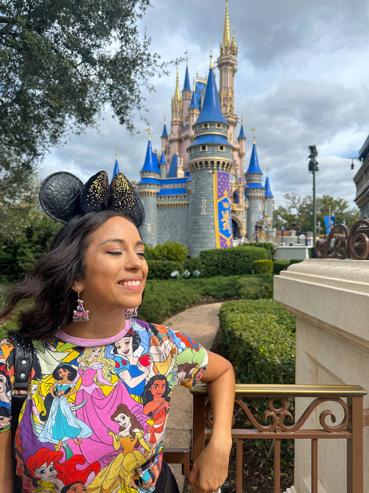 WDW Castle Earrings - Cinderella’s Castle - Disneyworld Earrings - Disneyworld Castle Earrings - 3D printed Castle earrings