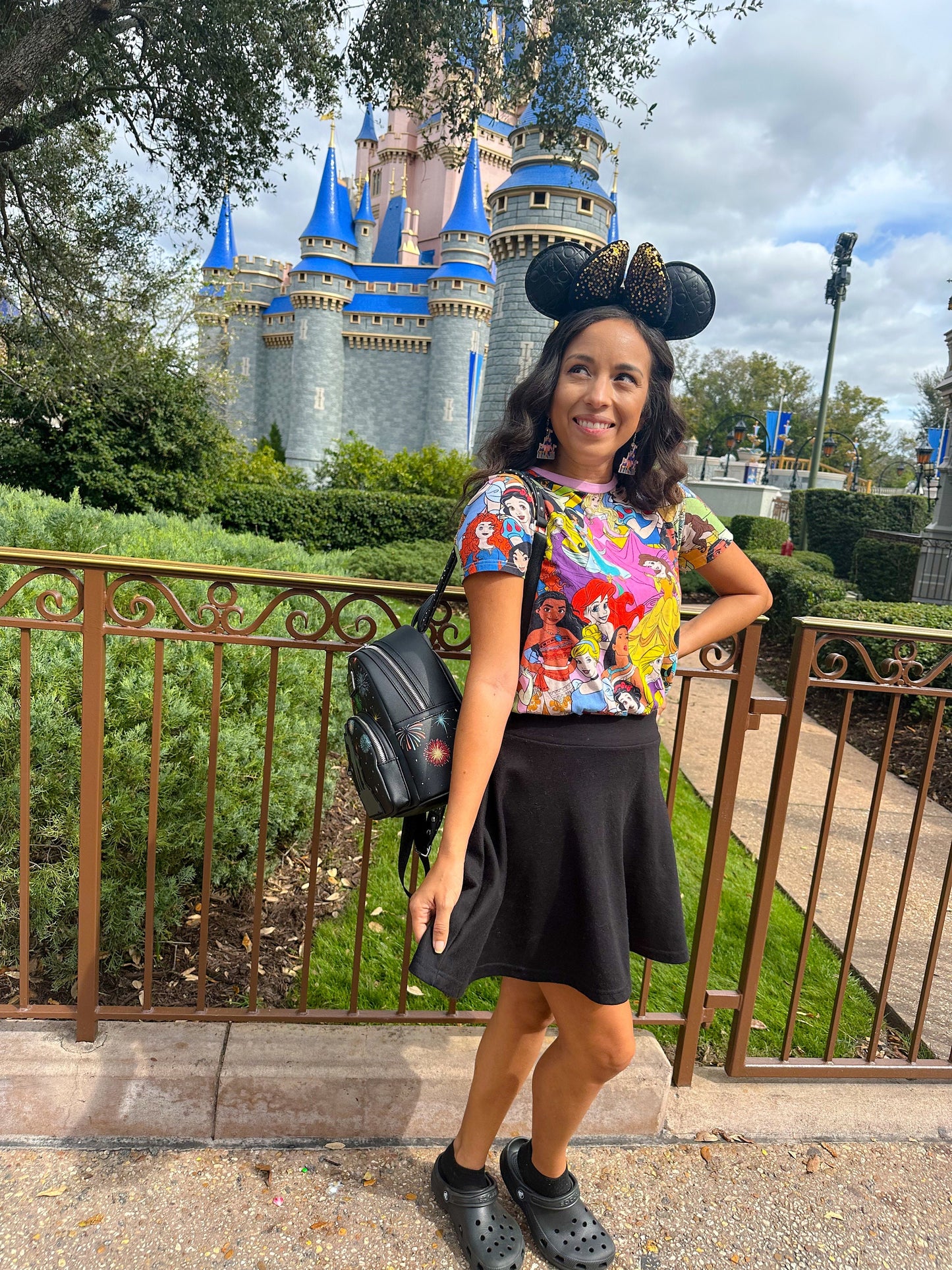 WDW Castle Earrings - Cinderella’s Castle - Disneyworld Earrings - Disneyworld Castle Earrings - 3D printed Castle earrings