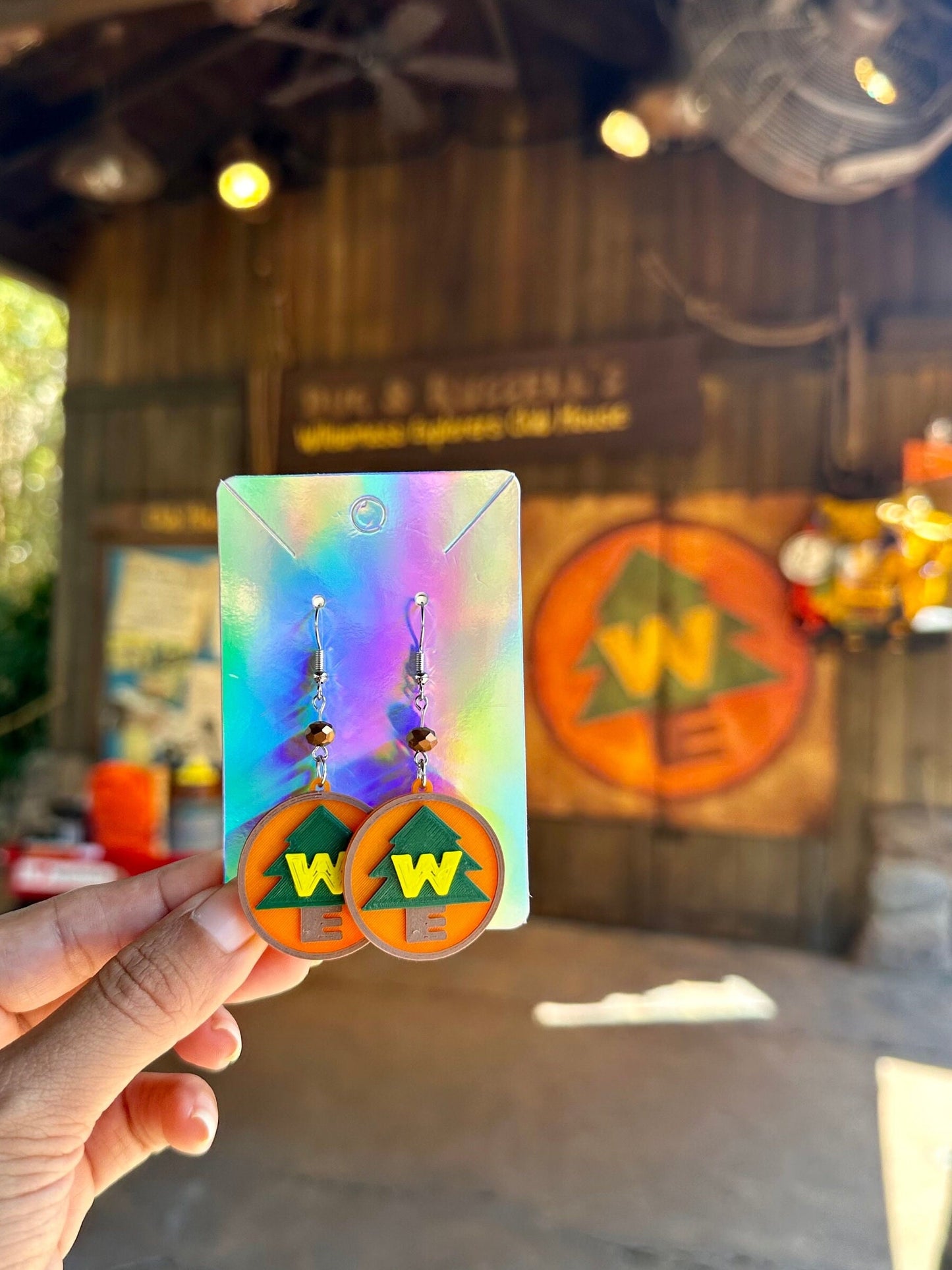 3D Printed Up Earrings - Wilderness Explorer Badge - Grape Soda pin earrings - Carl & Ellie earrings - Pixar fest