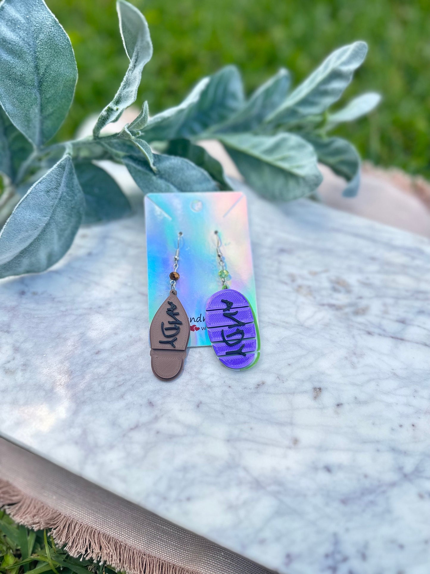 Toy Story 3D Printed earrings - Woody's Boot Andy Earrings - Buzz Shoe Earrings - Pixar fest - Woody Buzz