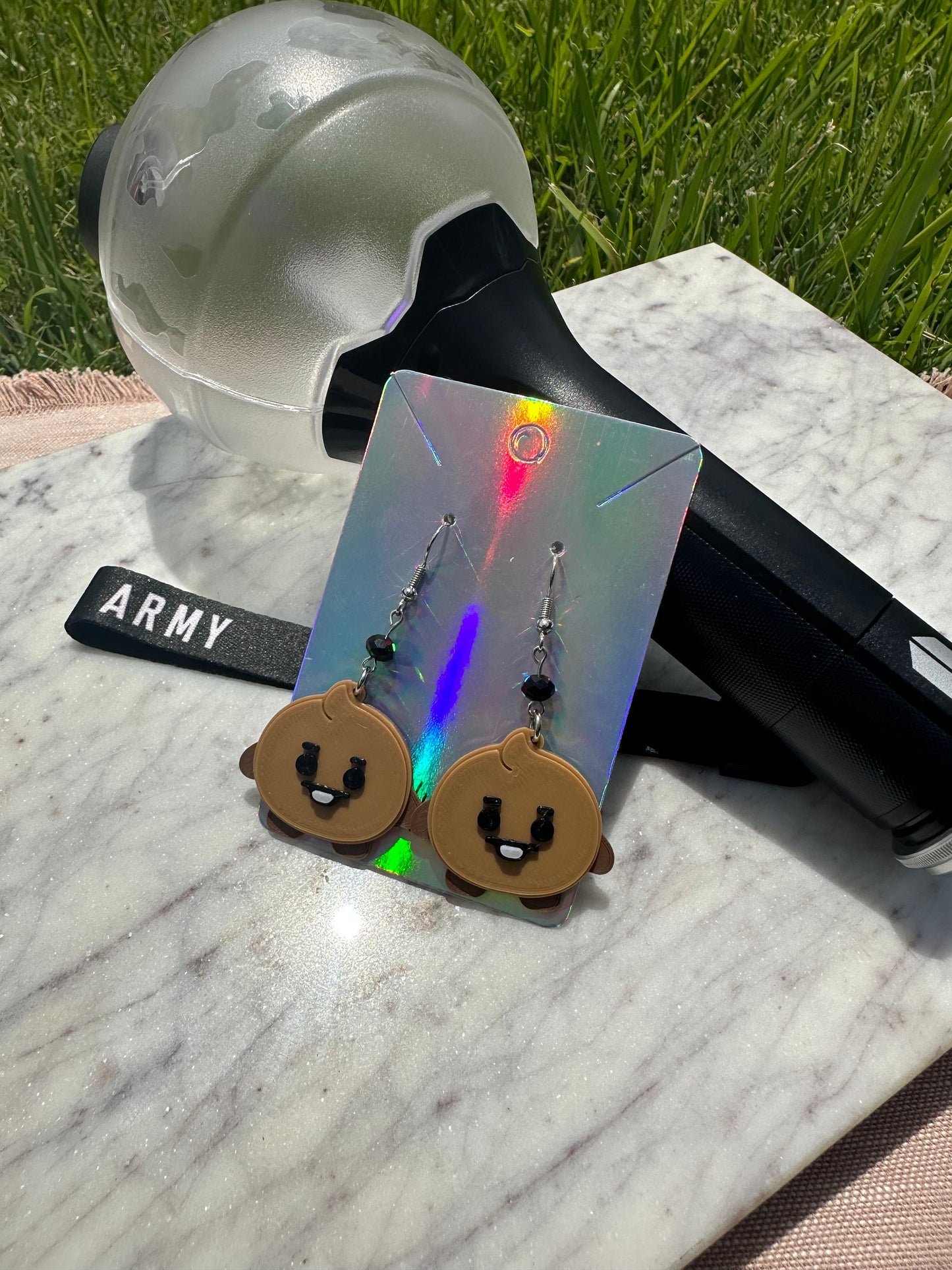 Suga Agust D Tour D-Day The Movie Earrings, Agust D, Min Yoongi Earrings, BT21 Shooky earrings - Future's gonna be okay earrings, AMYGDALA