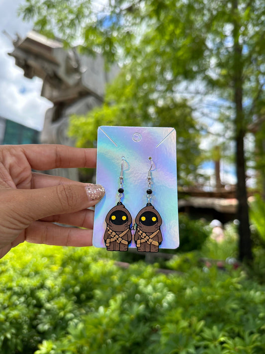 Jawa earrings - 3D Printed earrings - Star Wars inspired earrings - Galaxy’s Edge - May the force Jawas