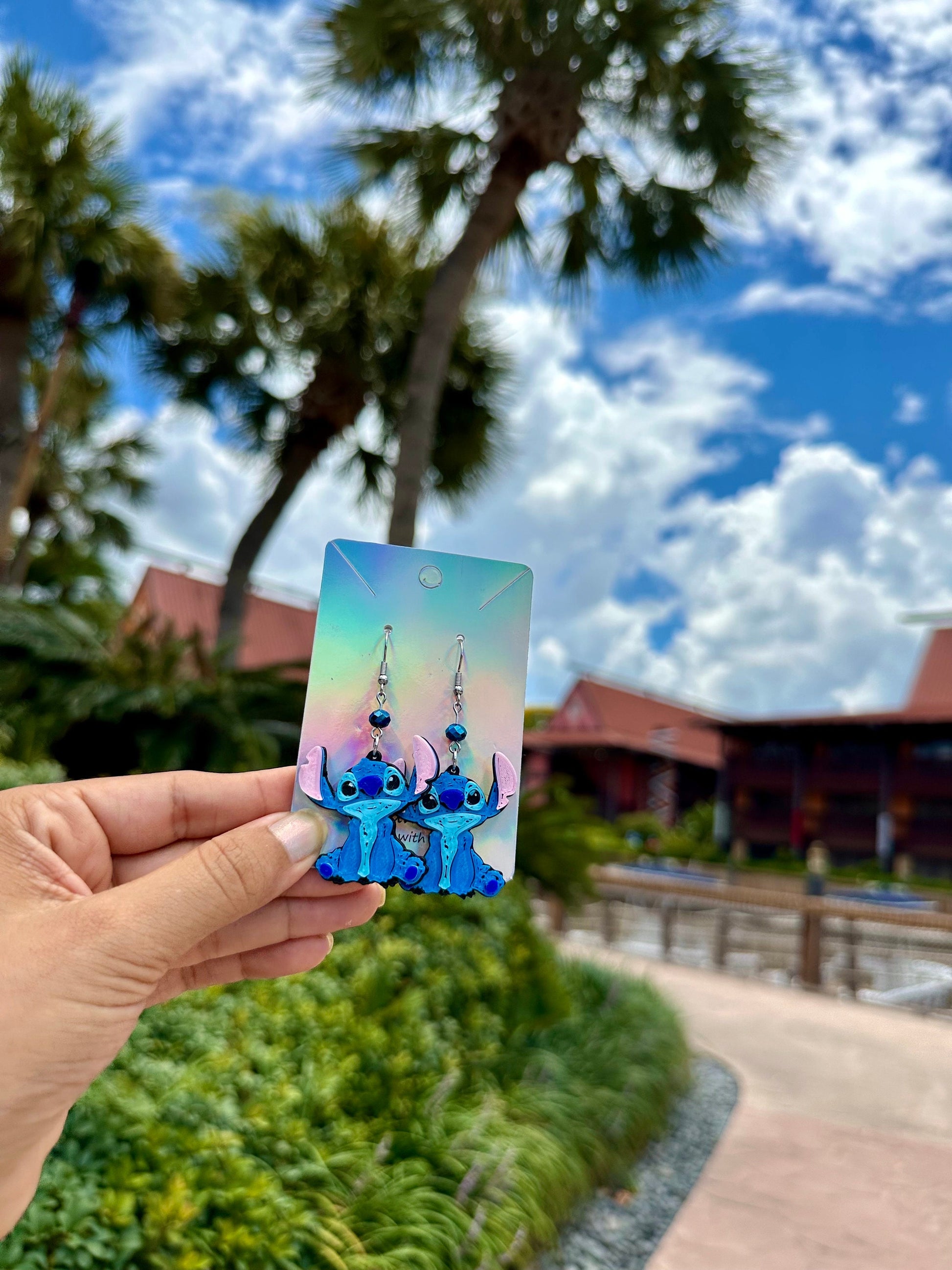 Lilo & Stitch Earrings - Minnie shaped earrings - Lilo Minnie earrings - 3D printed Lilo Stitch earrings - Stitch Earrings - Ohana - 626 day