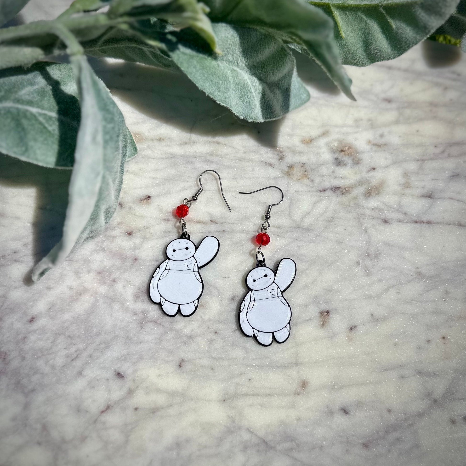 Baymax 3D printed earrings - Baymax earrings