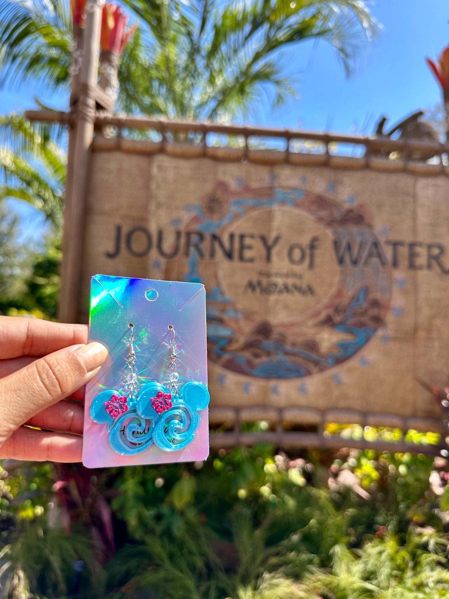 3D Printed Moana inspired earrings - Pua earrings - Hei Hei - Heart of Te Fiti earrings - Moana Water symbol - Journey of the water