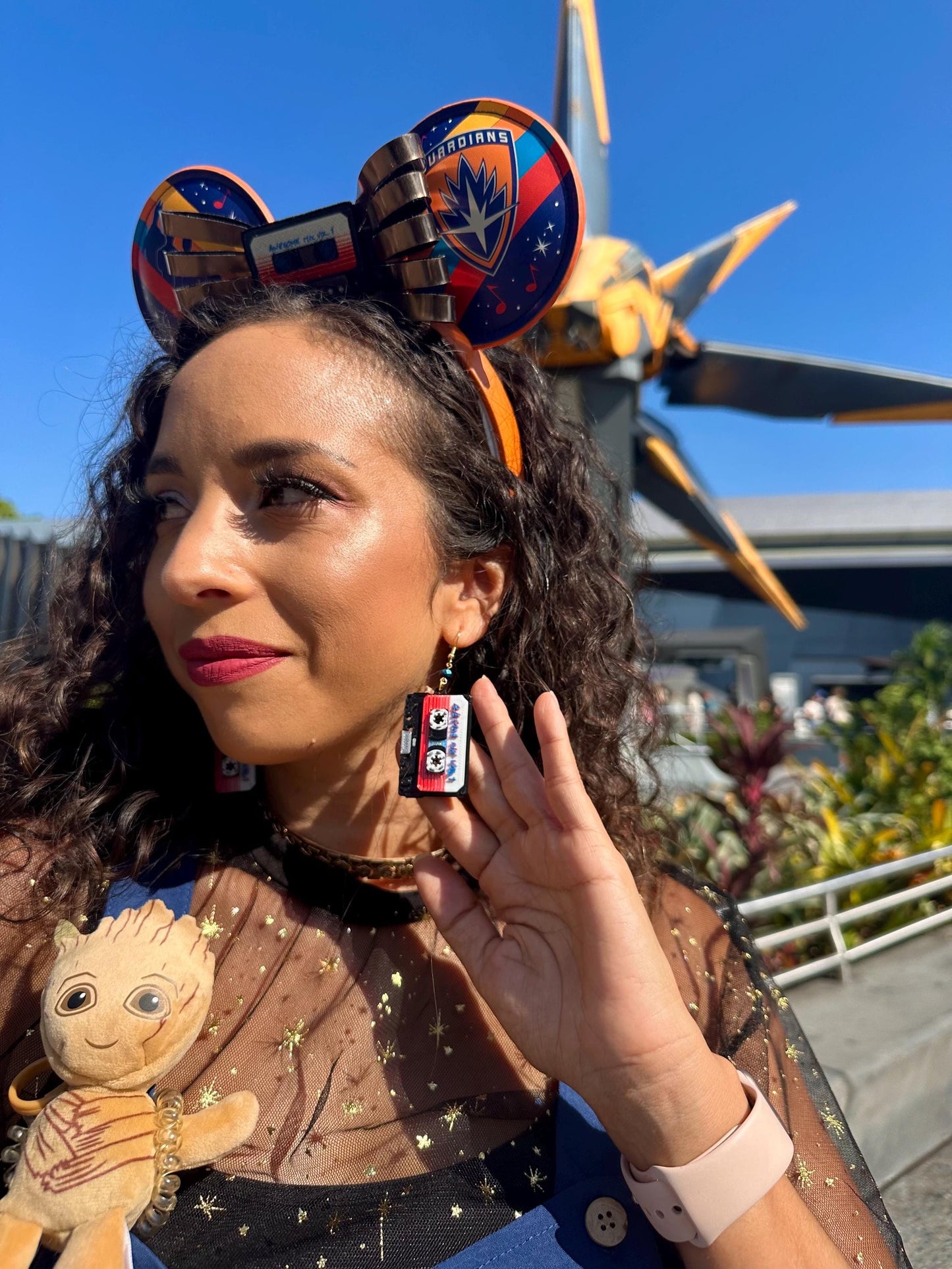 3D Printed Awesome Mix Tape earrings - Cosmic rewind - Guardians of the Galaxy earrings - Epcot earrings - Cassette Earrings