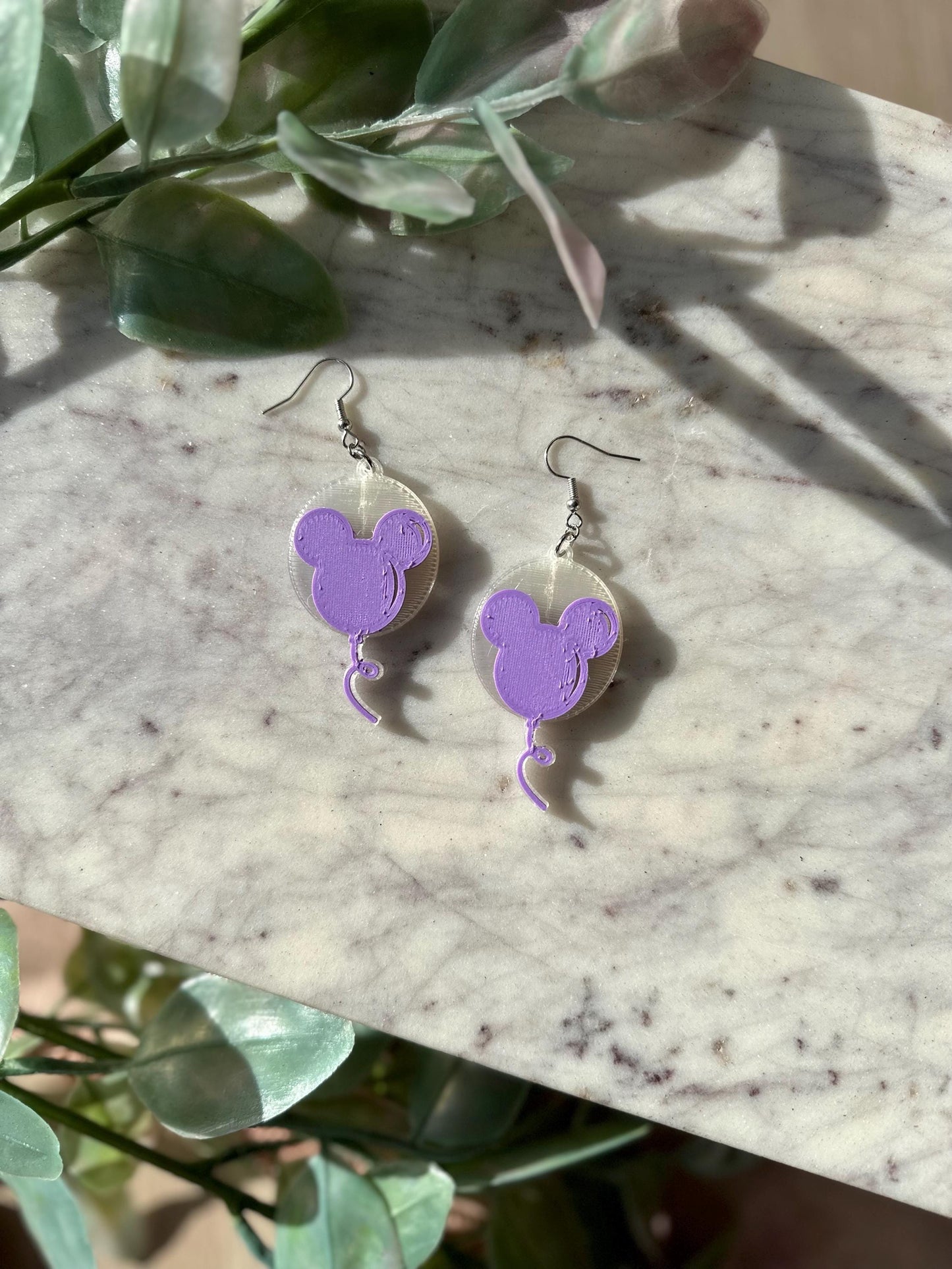 Disneyland Inspired Mouse balloon earrings | Mickey balloon earrings | Disney Balloons