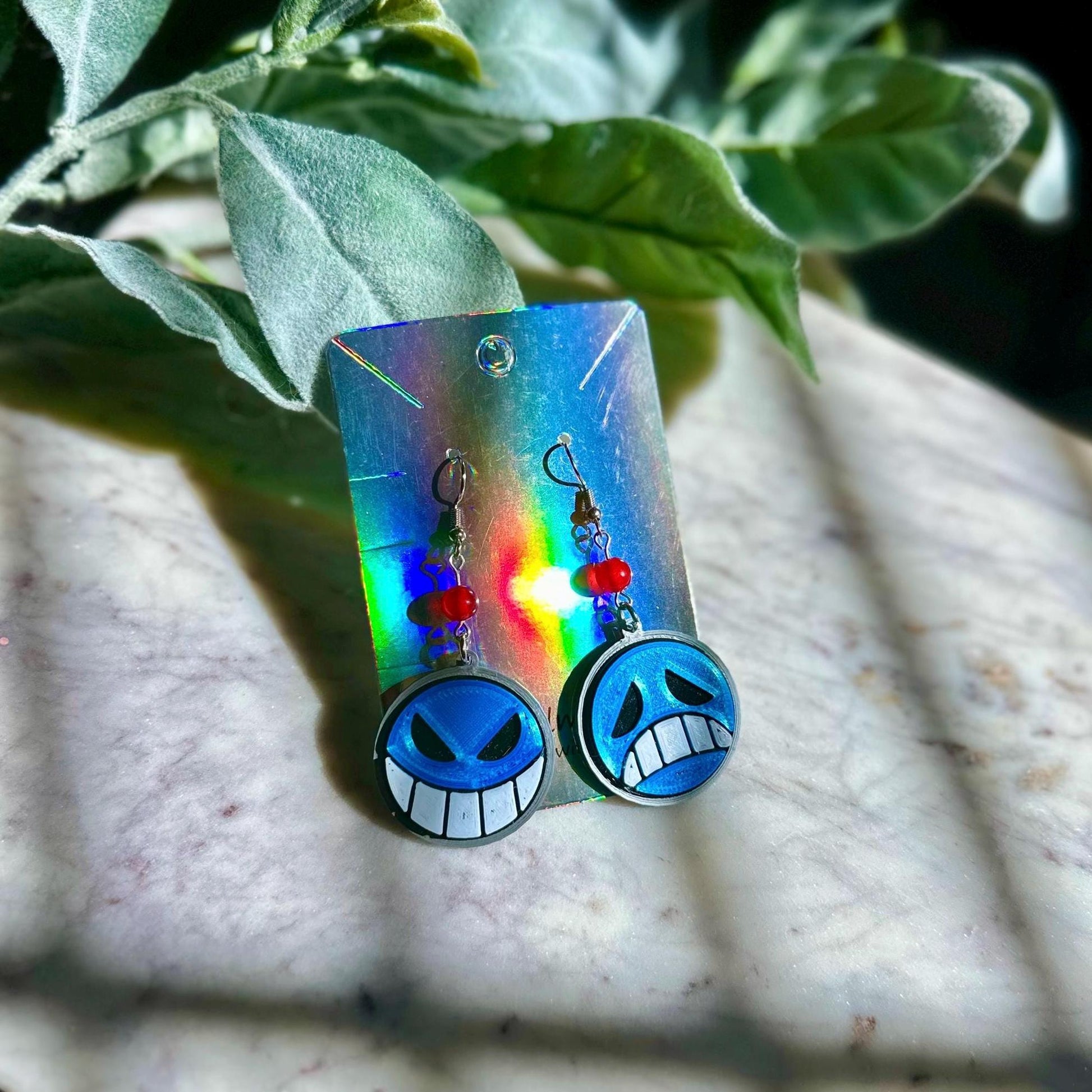 Anime Earrings, Pirate Earrings - Jolly Roger, Straw Hat Pirates, One Piece earrings - Devil Fruits, Sanji, Ace Heart Pirates Luffy Fan Fest