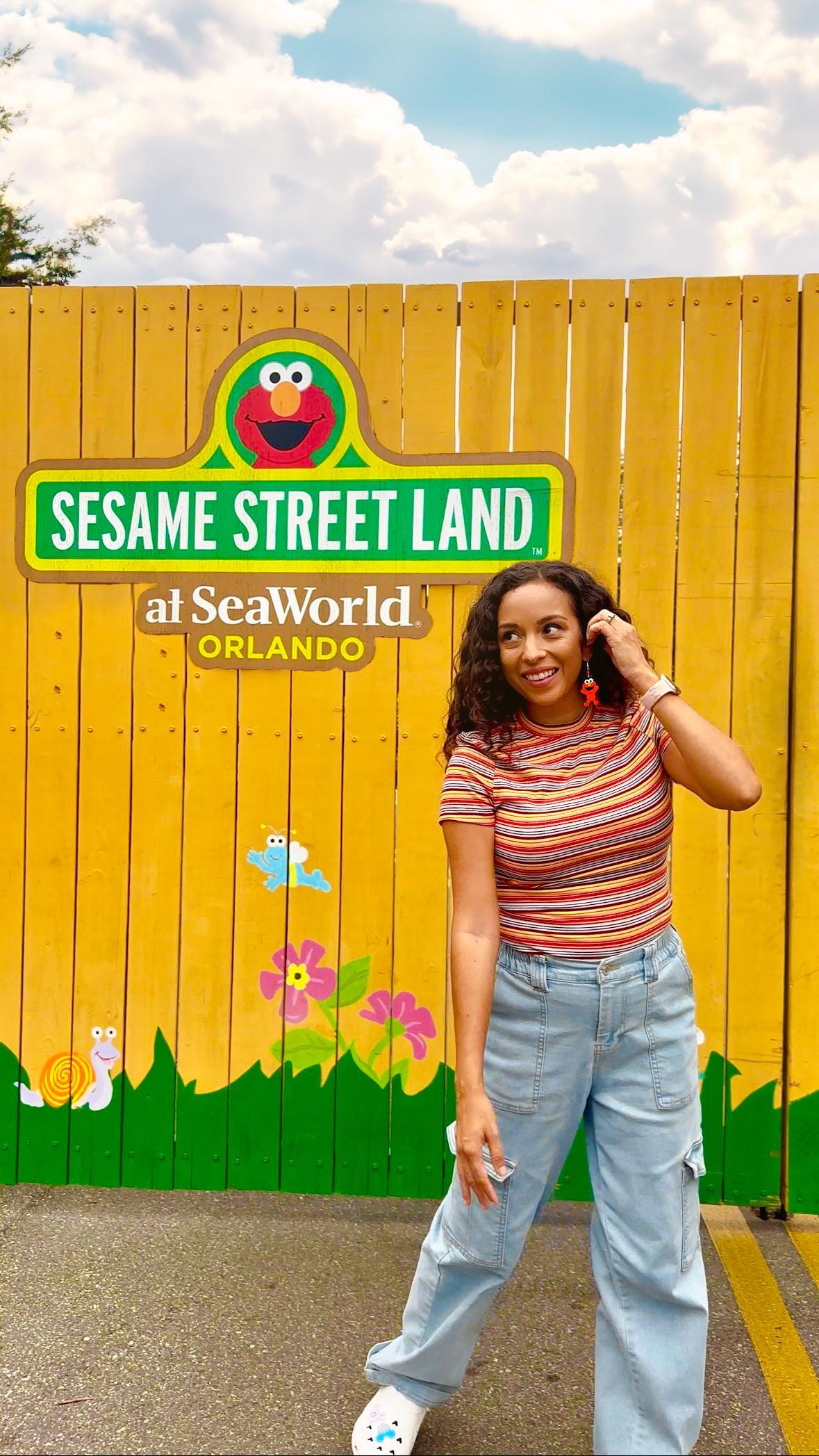 3D Printed Sesame Street Inspired earrings - Slimey - Orange Worm, Blue monster Red Monster, Oscar the grouch - Elmo - Cookie Monster