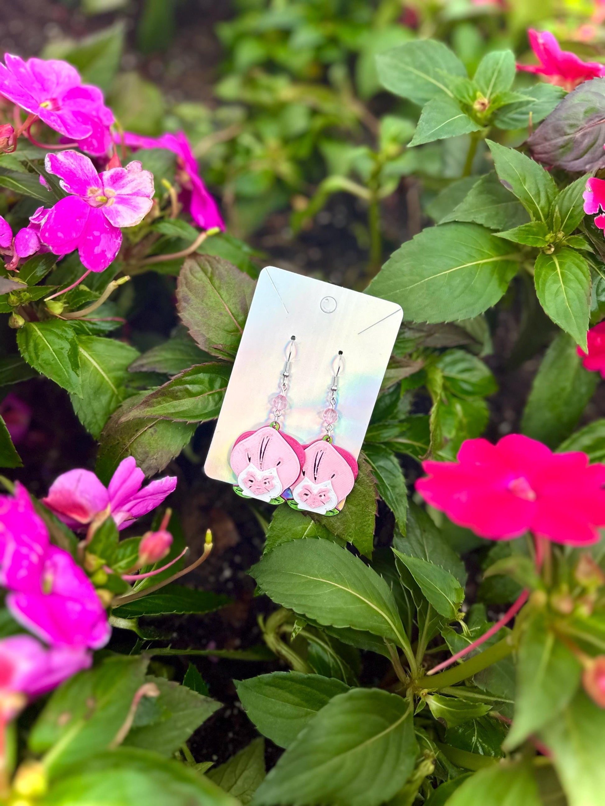 Wonderland Flower earrings - Alice in Wonderland Flowers Spring earrings - Epcot Flower & Garden - Topiary - Mickey Topiary