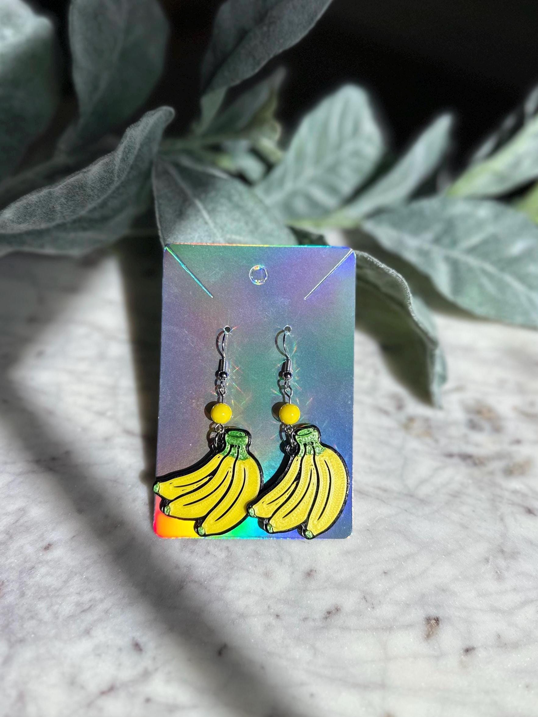Donkey Kong Inspired Earrings - 3D printed Donkey Kong Country - Banana earrings DK Barrel - Epic Universe earrings