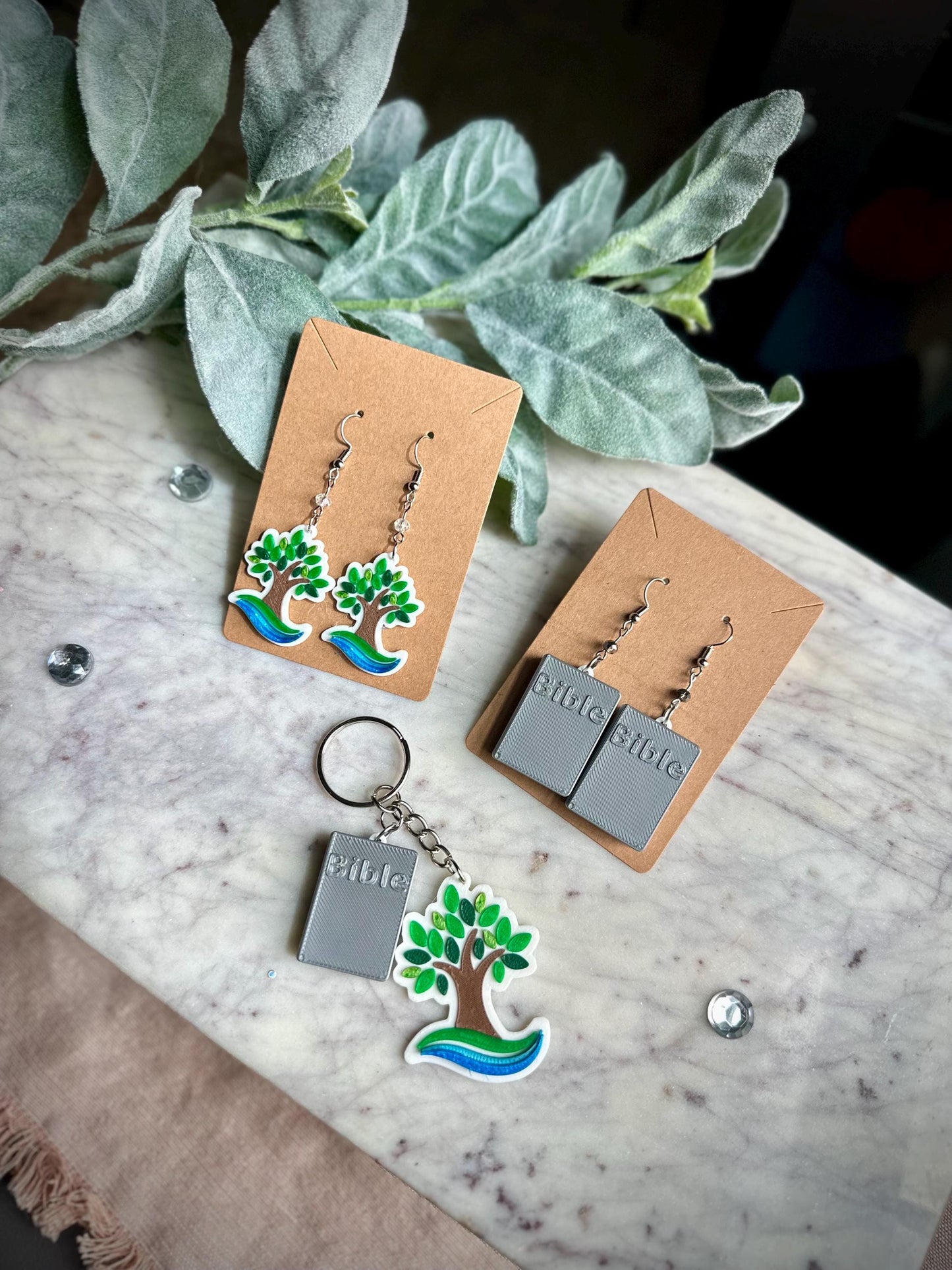 3D Printed JW Convention Earrings or Keychain: Sacramento 2025