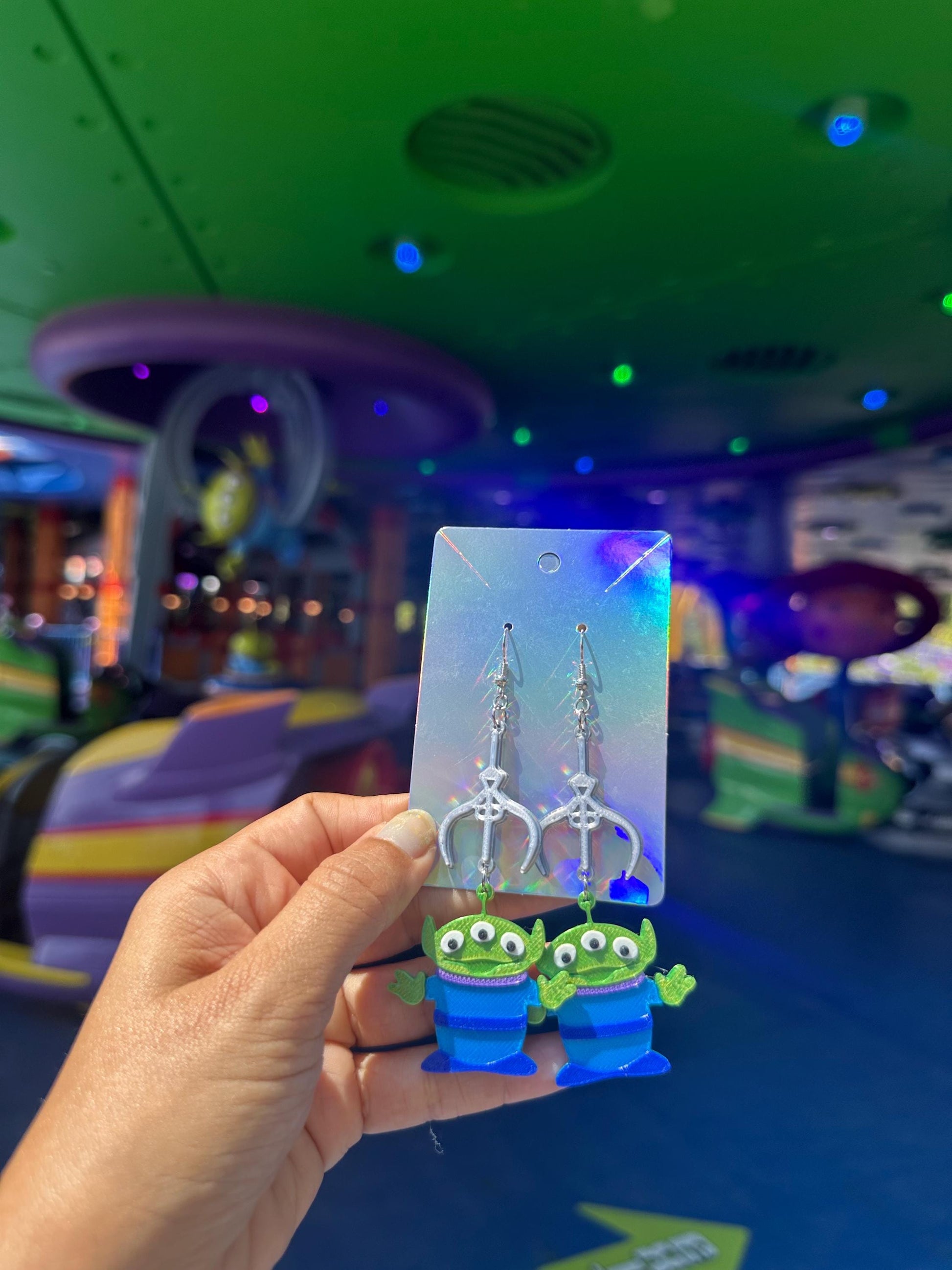 3D Printed Toy Story Alien Earrings: The Claw