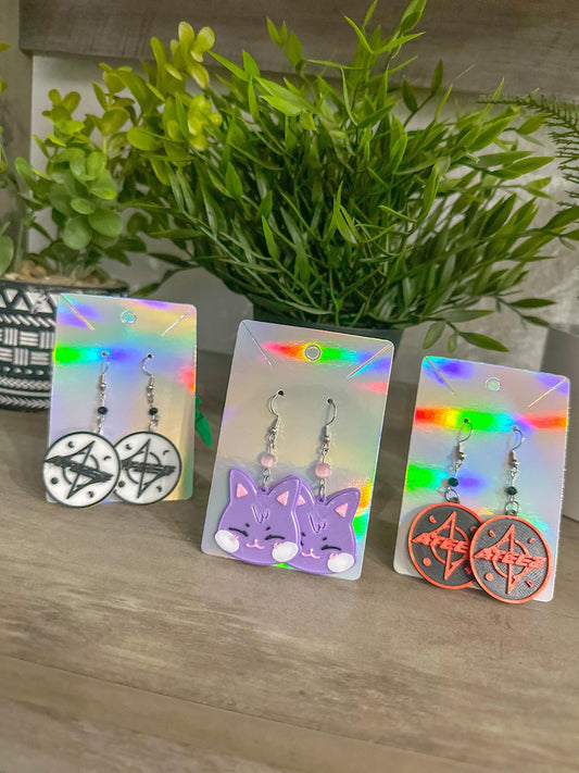 Ateez Earrings - ATINY - Aniteez - Sandeoki earrings - Crazy Form Bunny KPop earrings - Crazy Form Mito Bunny Rabbit