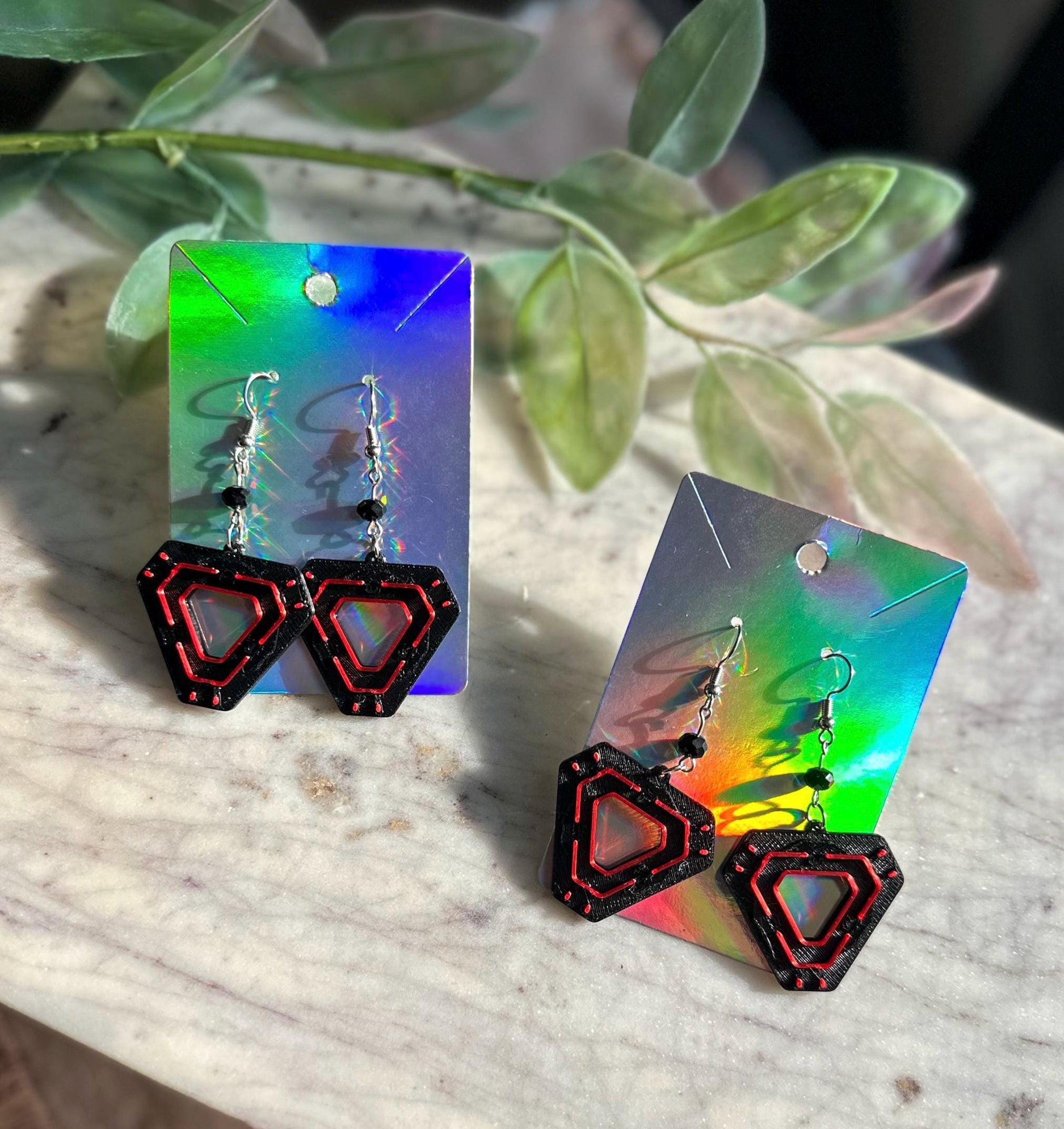 Tron Ares Infinity Disc earrings - 3D printed Tron earrings - Tron Lightcycle run earrings - Disneyworld earrings