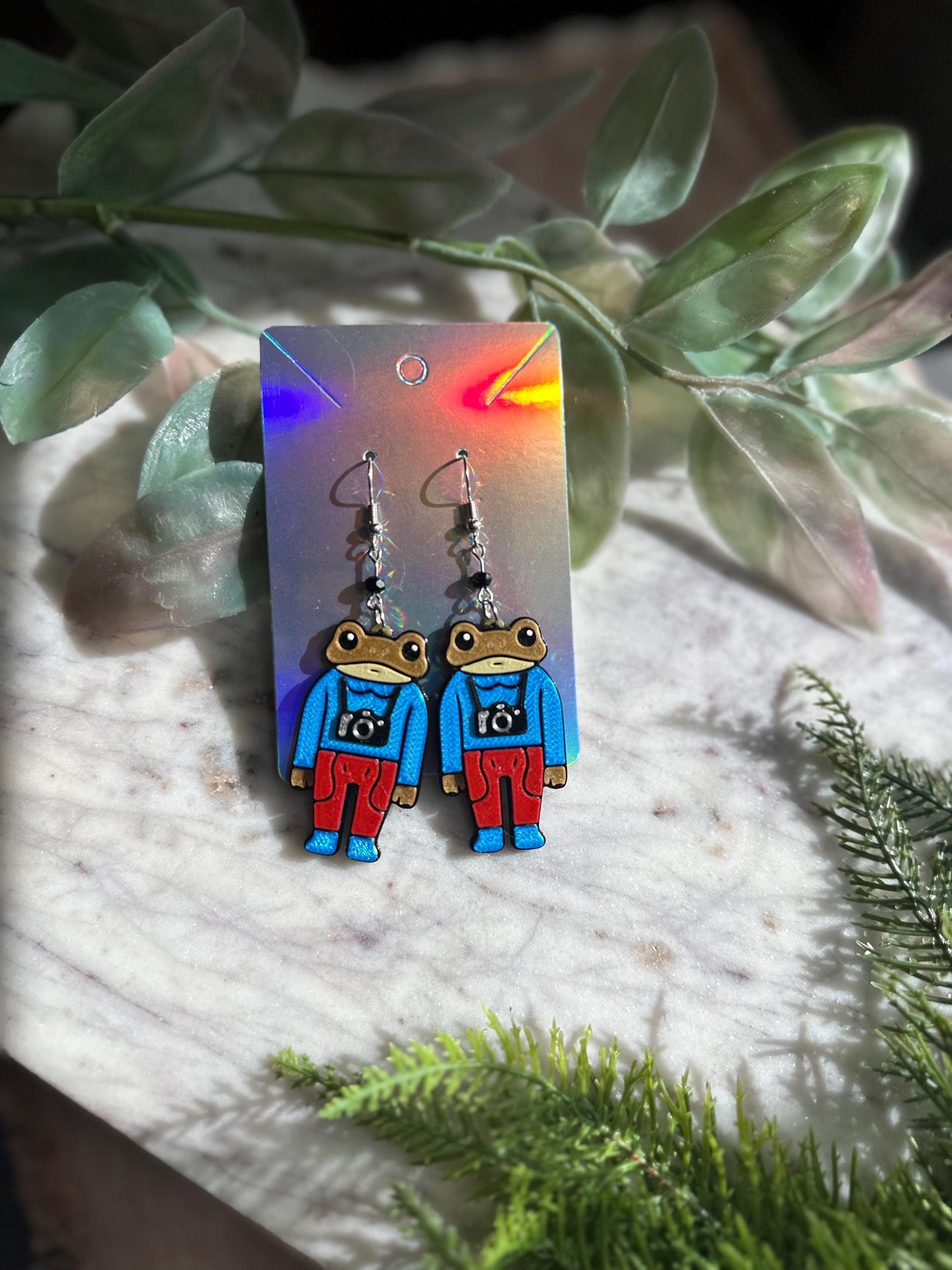 Bad Bunny Concho earrings - 3D Printed Puerto Rican earrings - Frog earrings - Bad Bunny