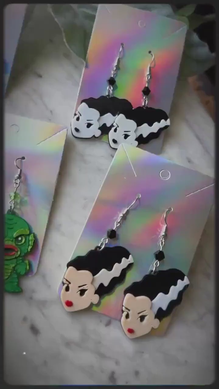 Monster earrings - Creature earrings - Creature from the black lagoon - Universal Epic Universe earrings - Dark Universe